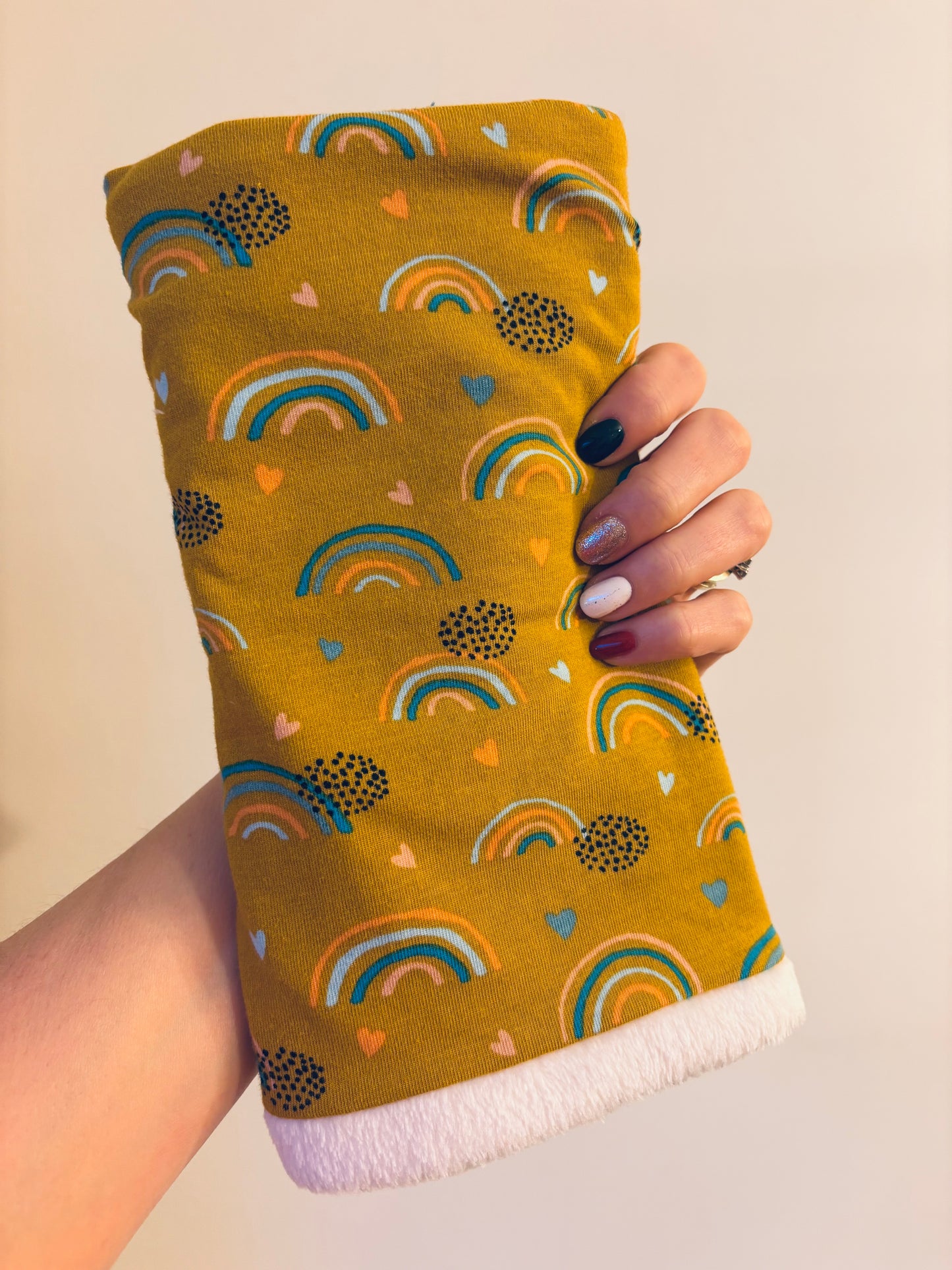 Snood: Mustard rainbow: Child size