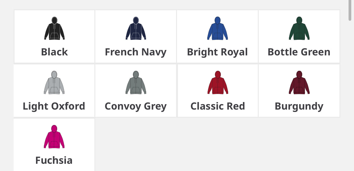 Matching hoodie set