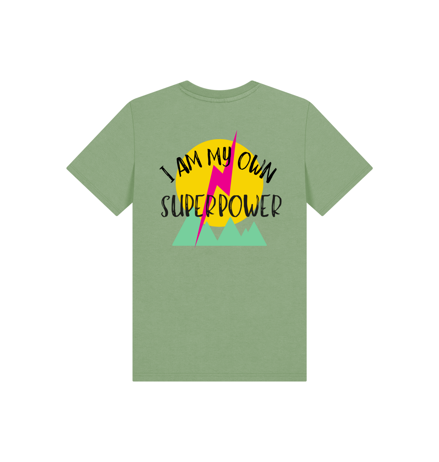 Sage Printed Kids T-Shirt Back
