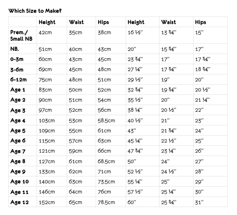 Leggings: Age 1 (12-18 months)