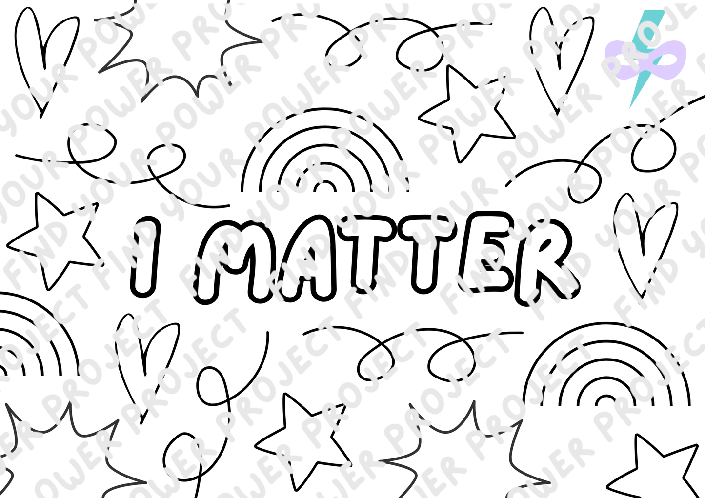 Affirmation colouring sheets