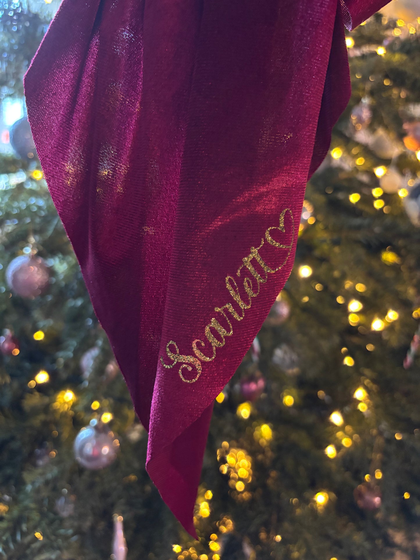 10” velvet hair bow