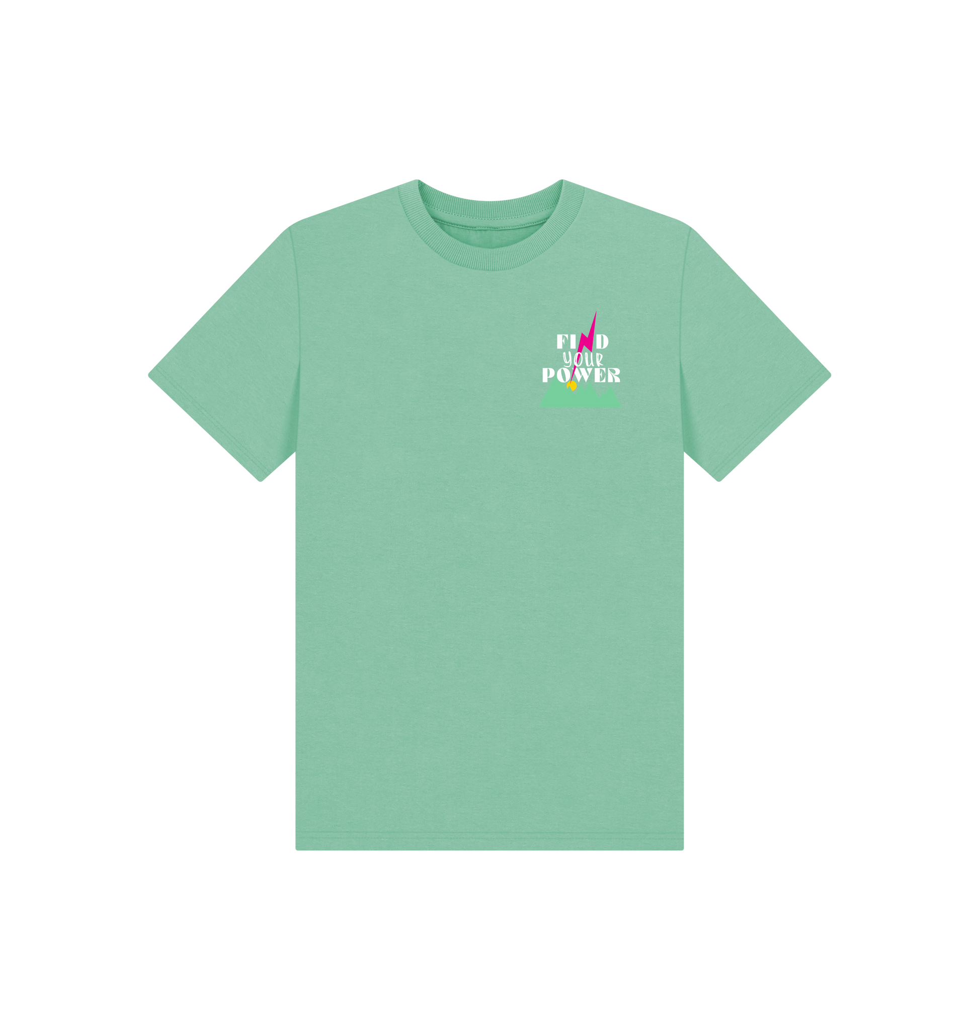 Peppermint Printed Kids T-Shirt Front