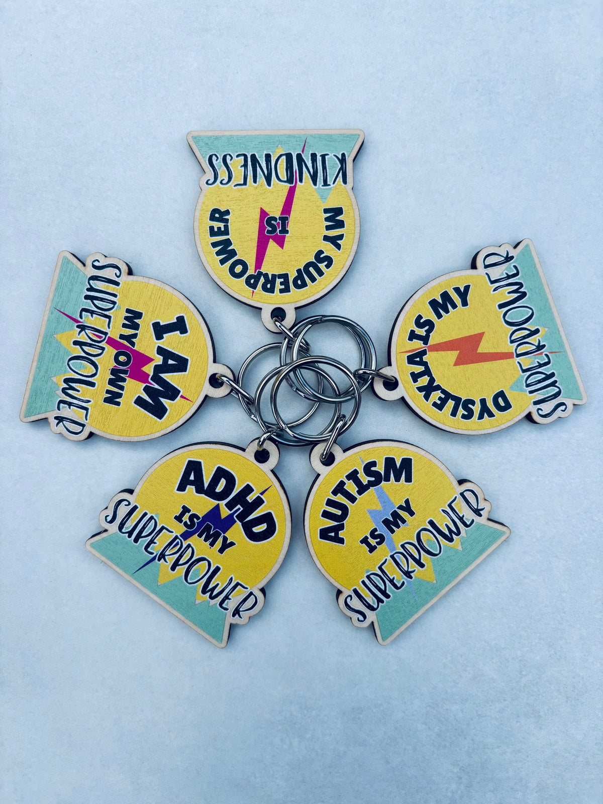 Affirmation keyring: ADHD is my Superpower