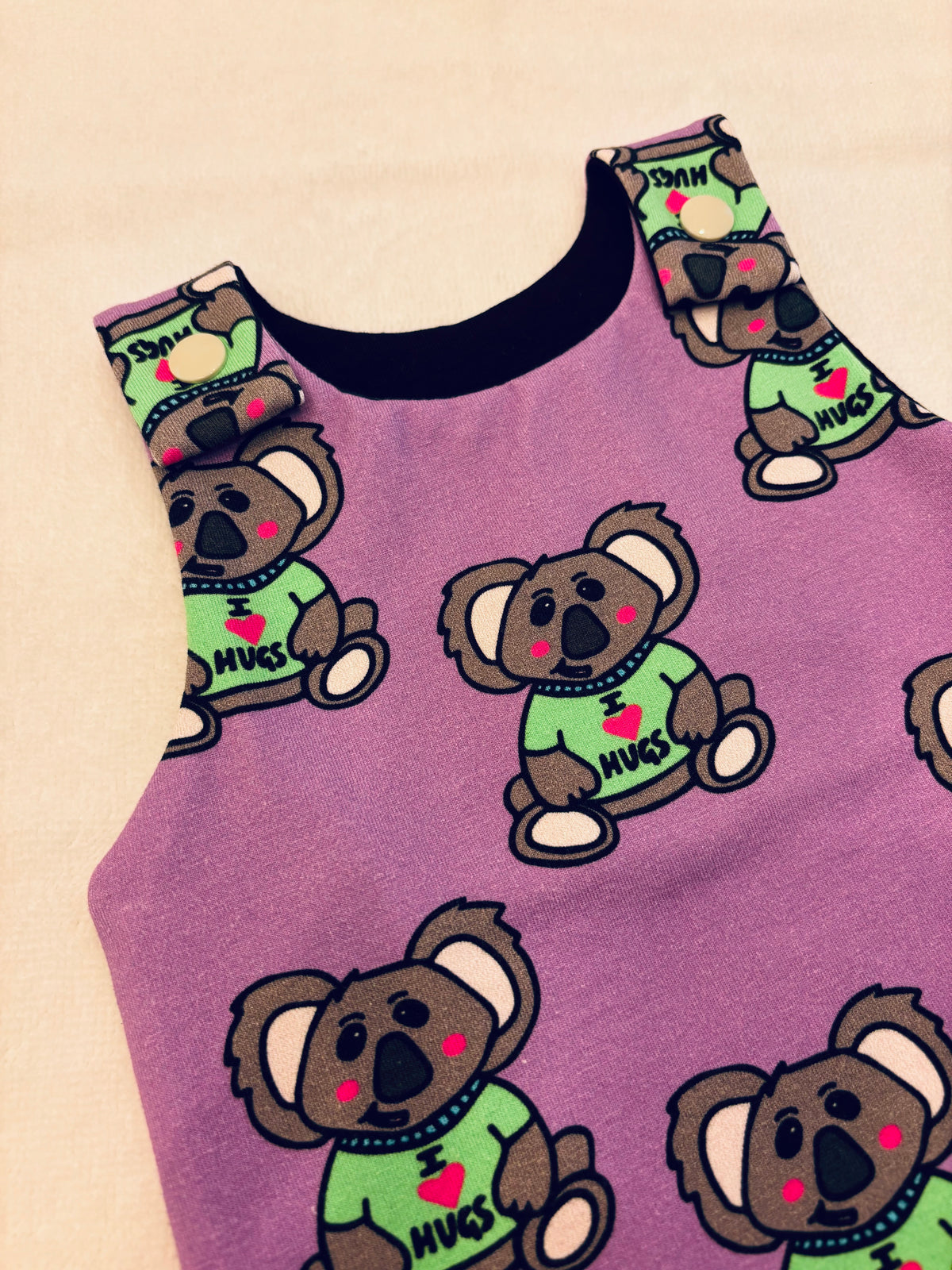 Dungarees: 0-3 months: Koalas (I love hugs)