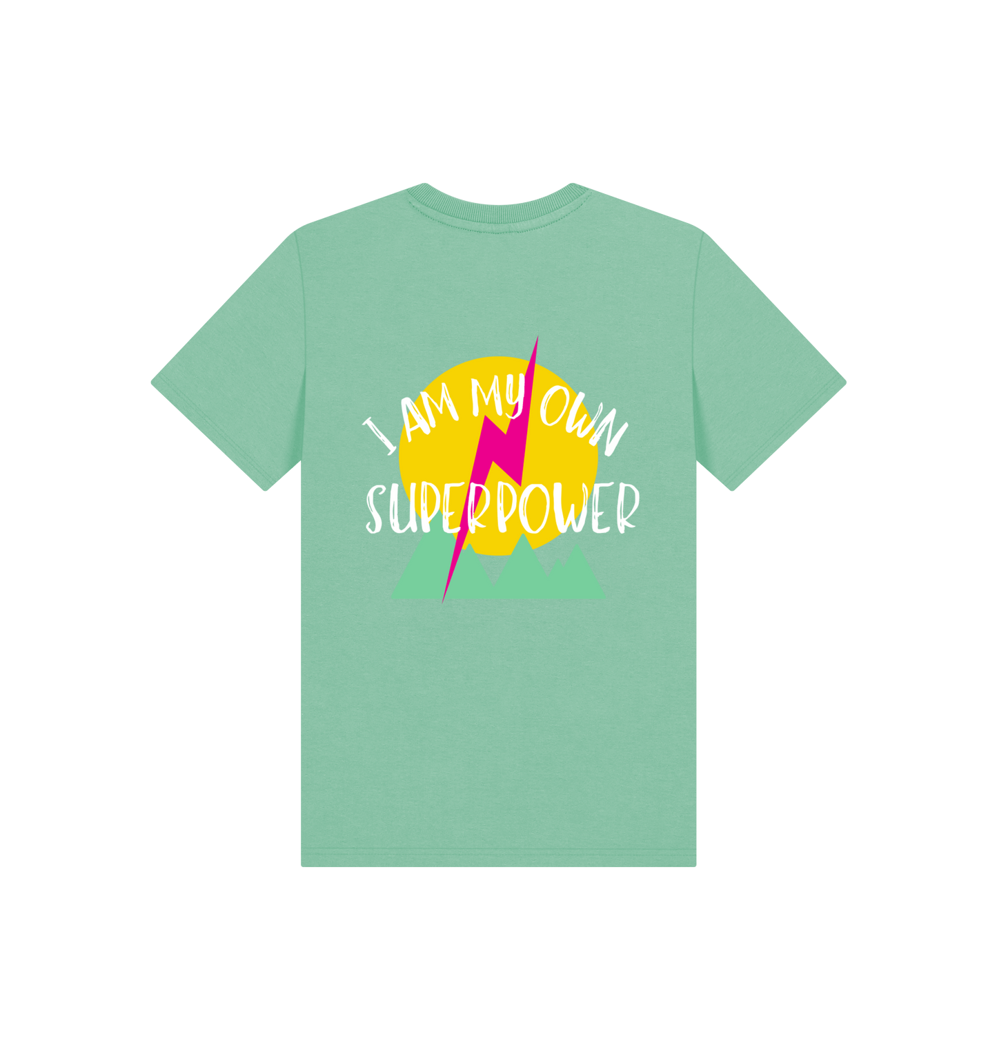 Peppermint Printed Kids T-Shirt Back