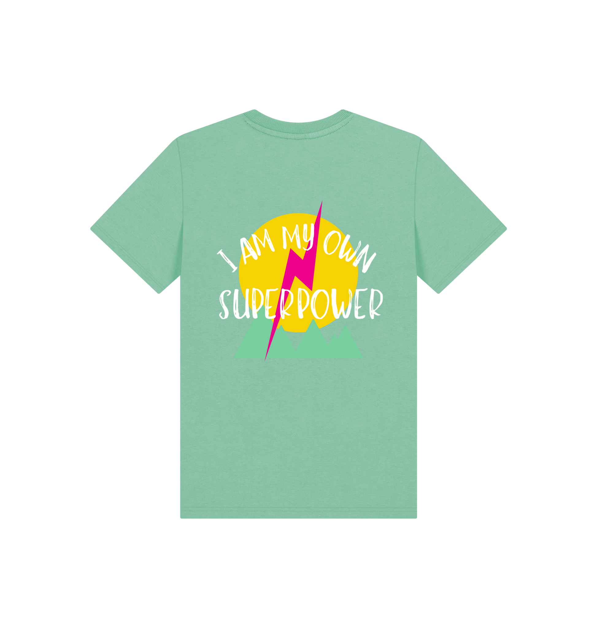 Peppermint Printed Kids T-Shirt Back