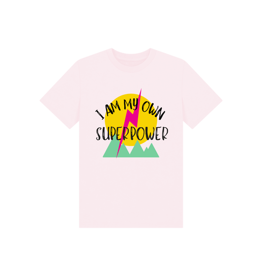 Pink Printed Kids T-Shirt Front