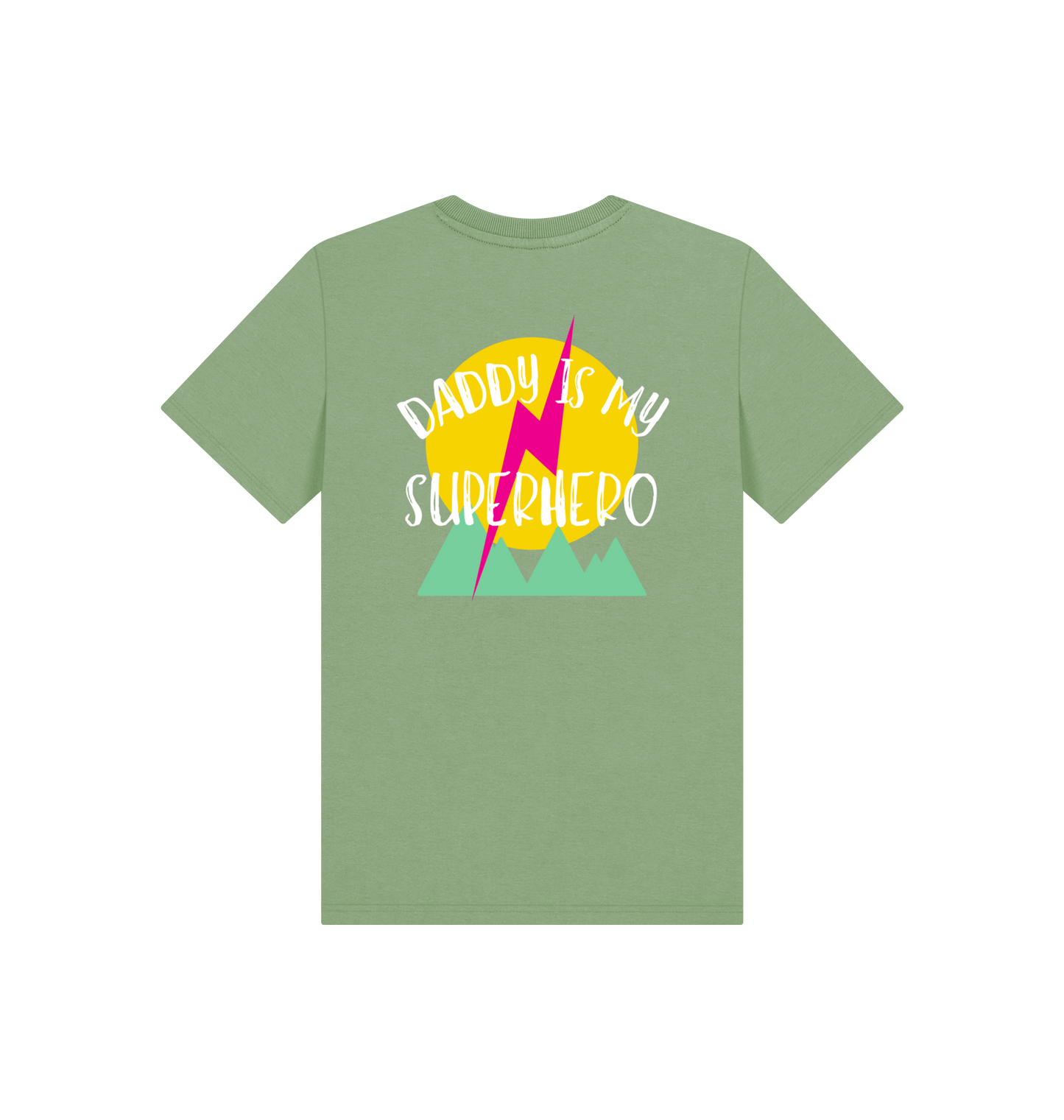 Sage Printed Kids T-Shirt Back