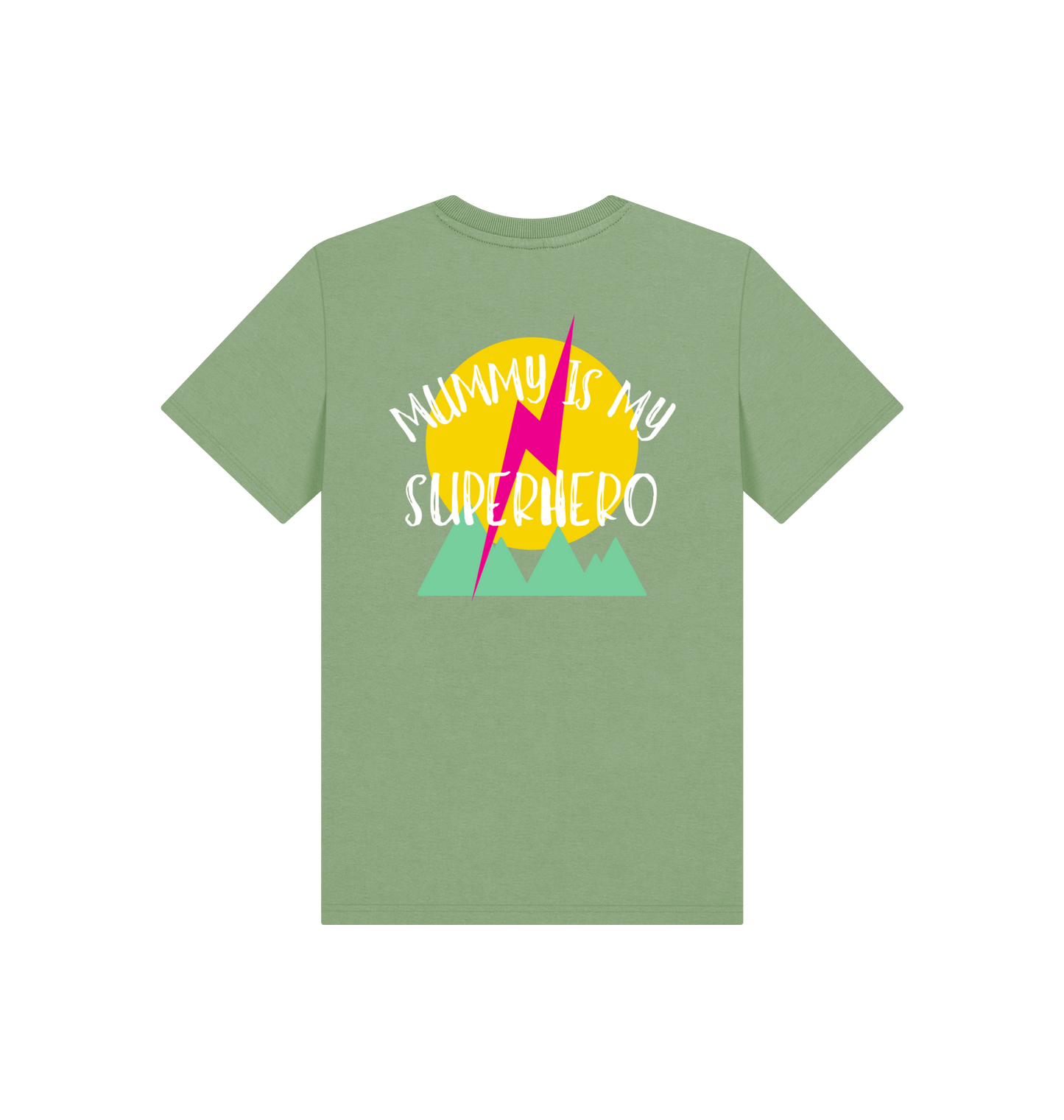 Sage Printed Kids T-Shirt Back