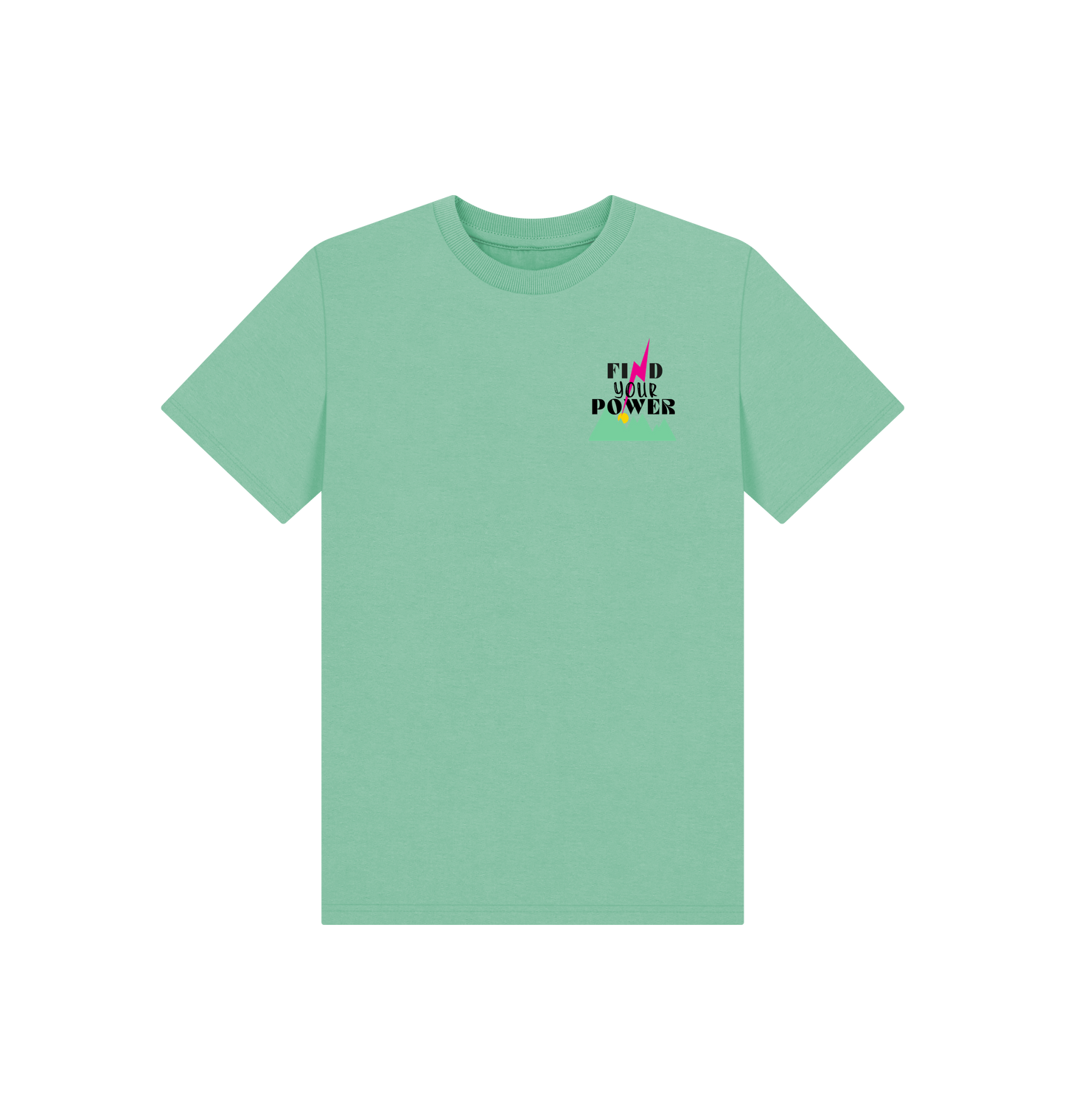 Peppermint Printed Kids T-Shirt Front
