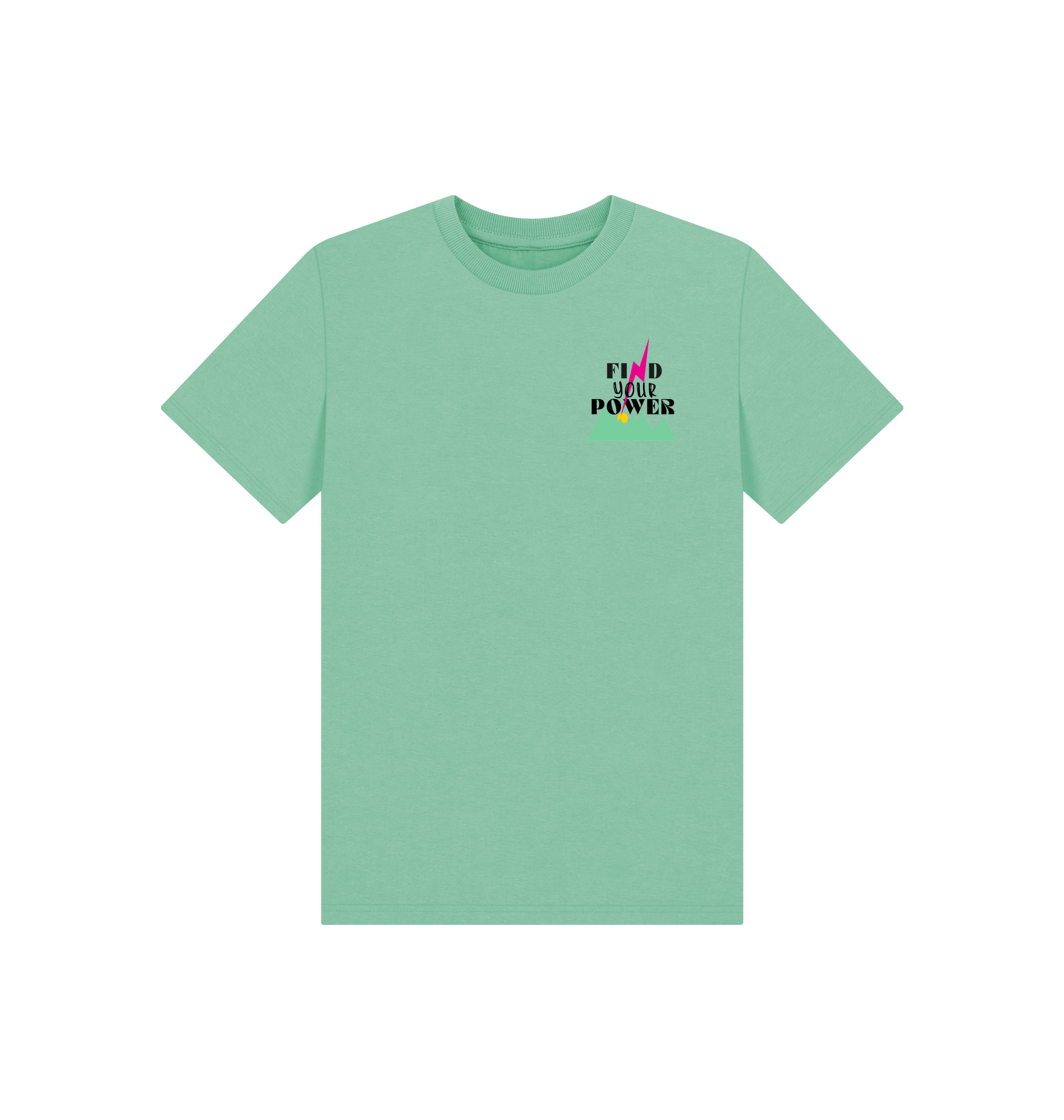 Peppermint Printed Kids T-Shirt Front