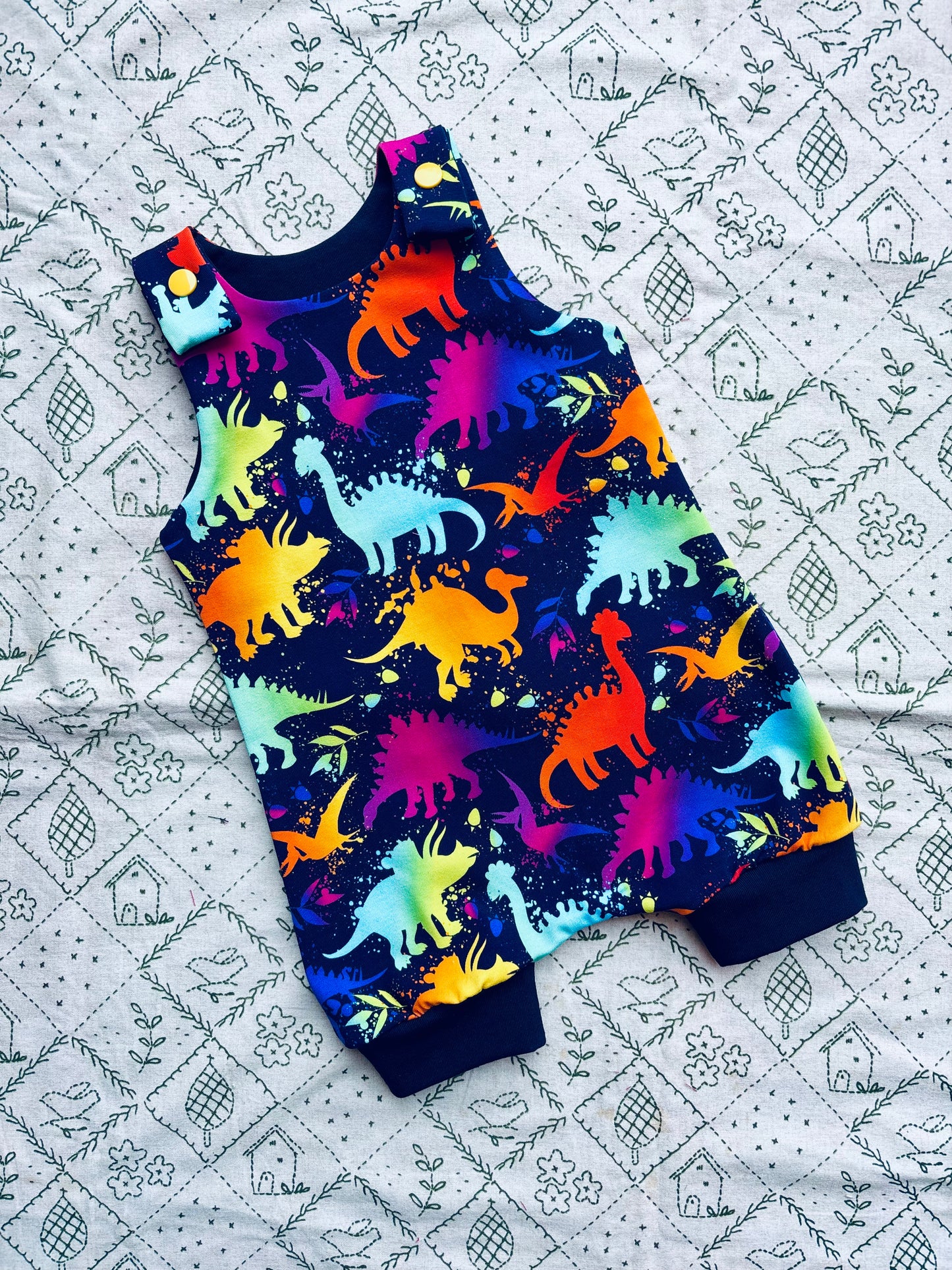 Dungarees: Bright dinosaurs