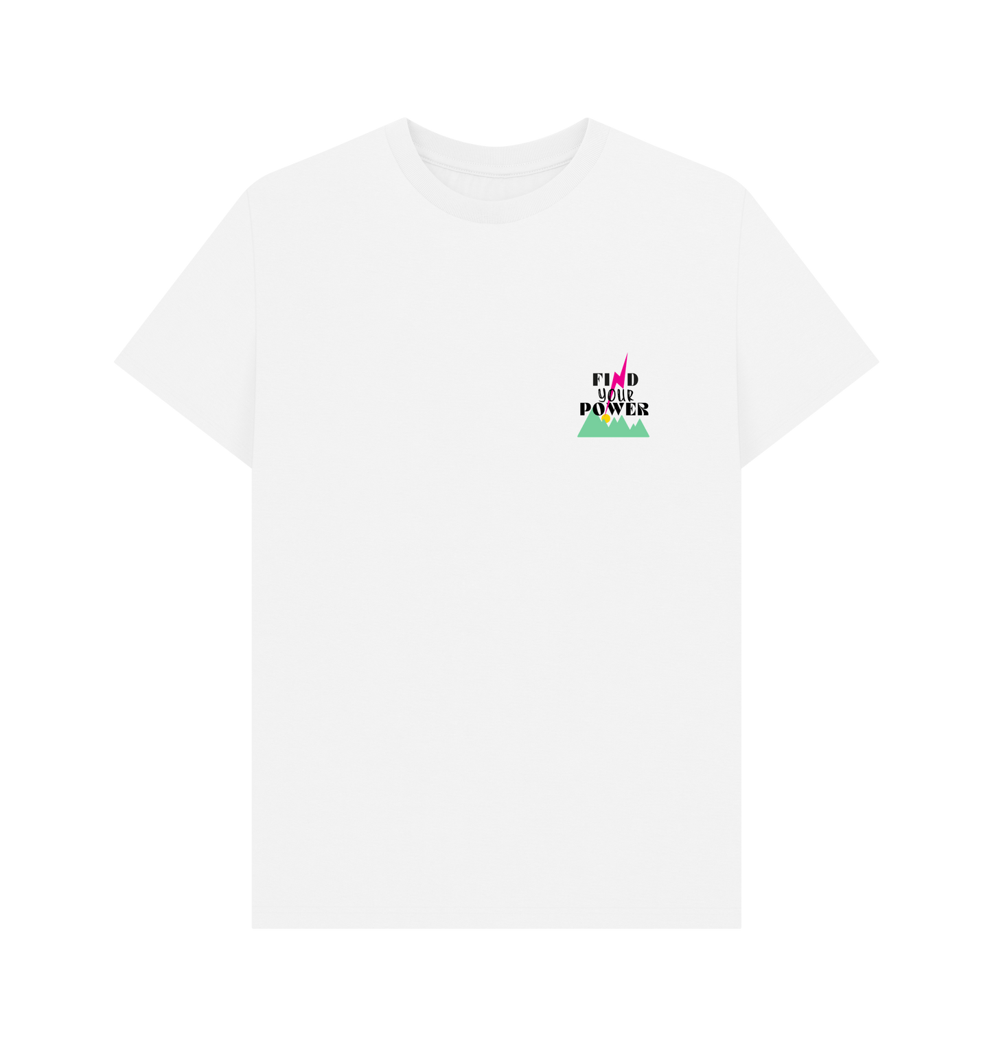 White Printed T-shirt Front