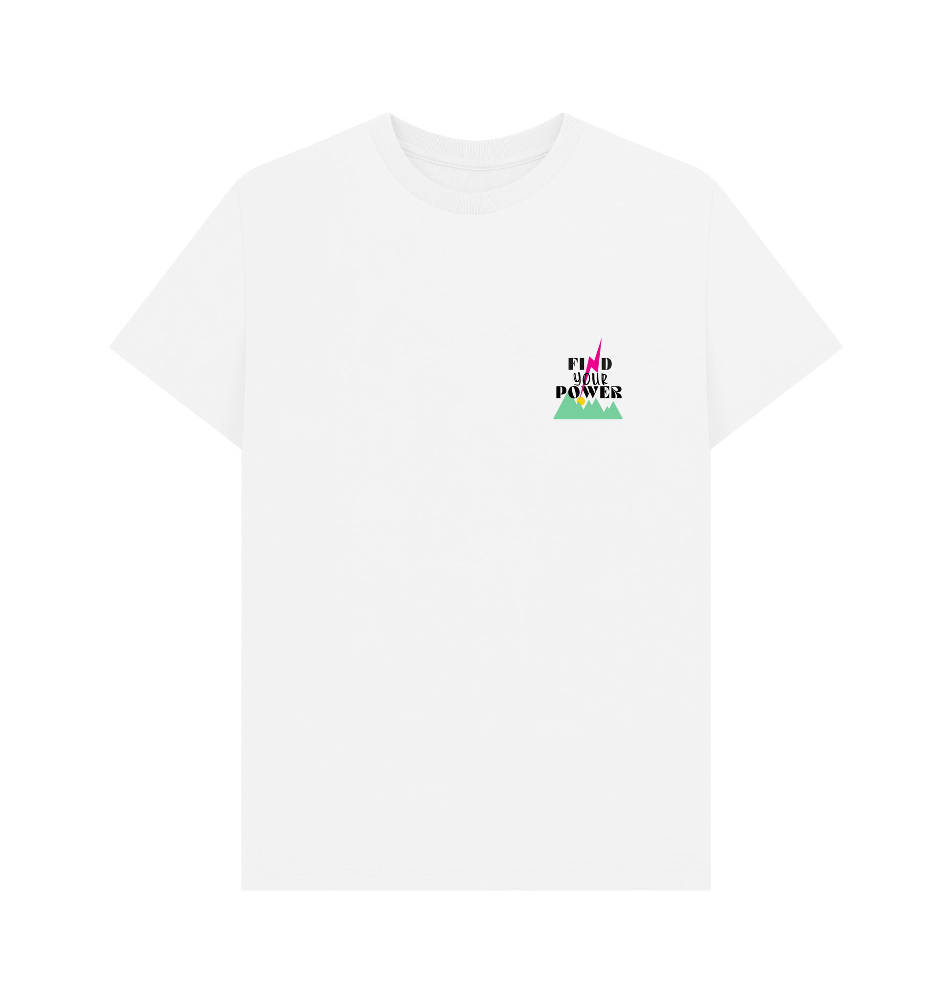White Printed T-shirt Front