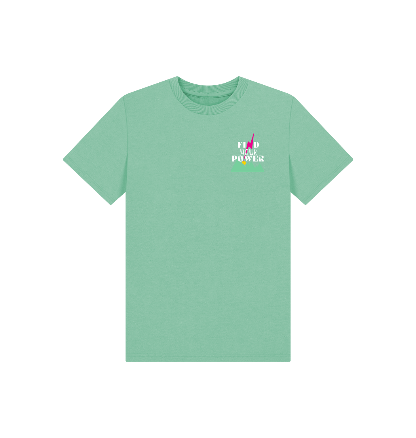 Peppermint Printed Kids T-Shirt Front