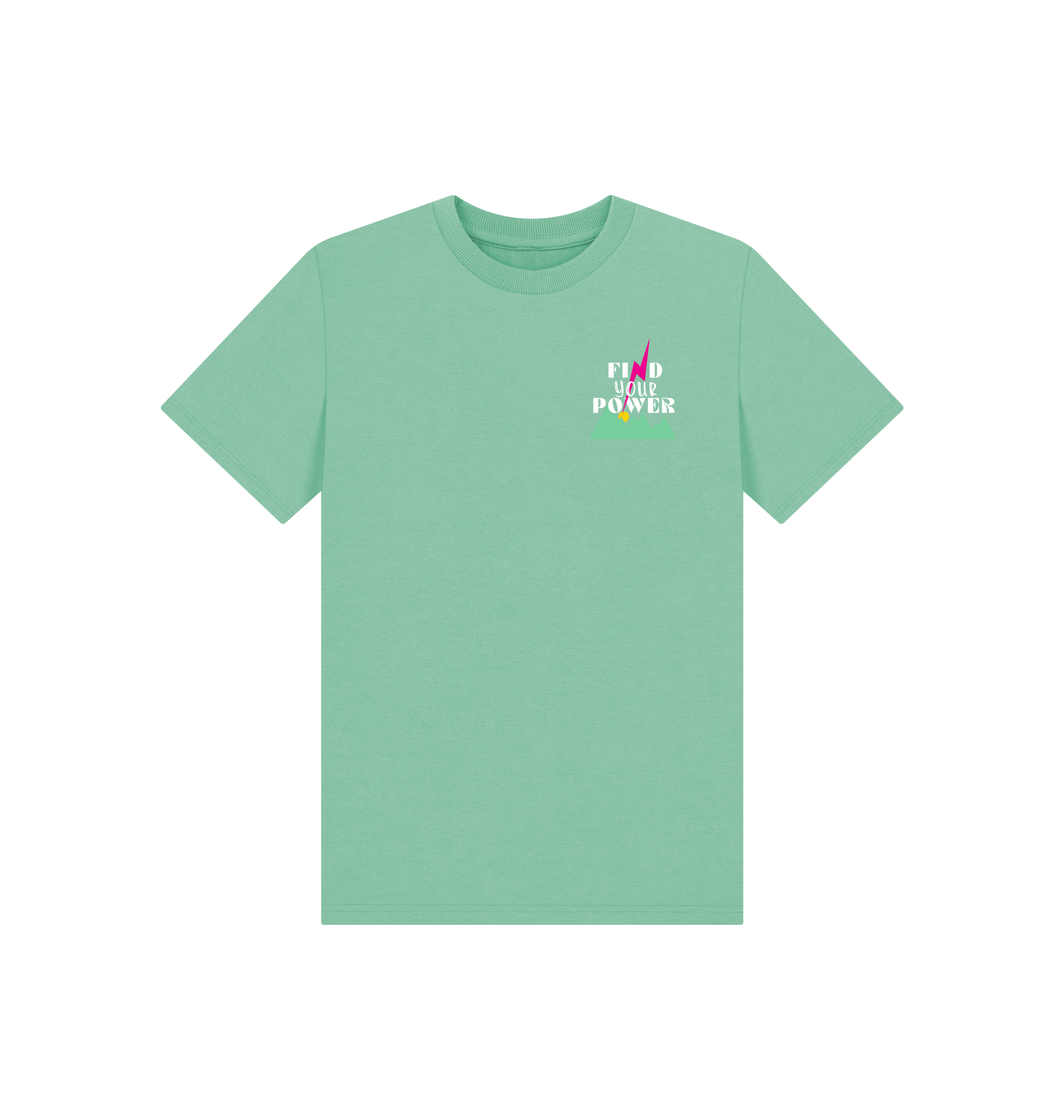 Peppermint Printed Kids T-Shirt Front