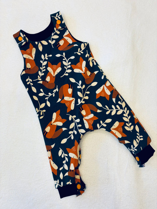Dungarees: 0-3 months: Foxes: Faulty (sale)