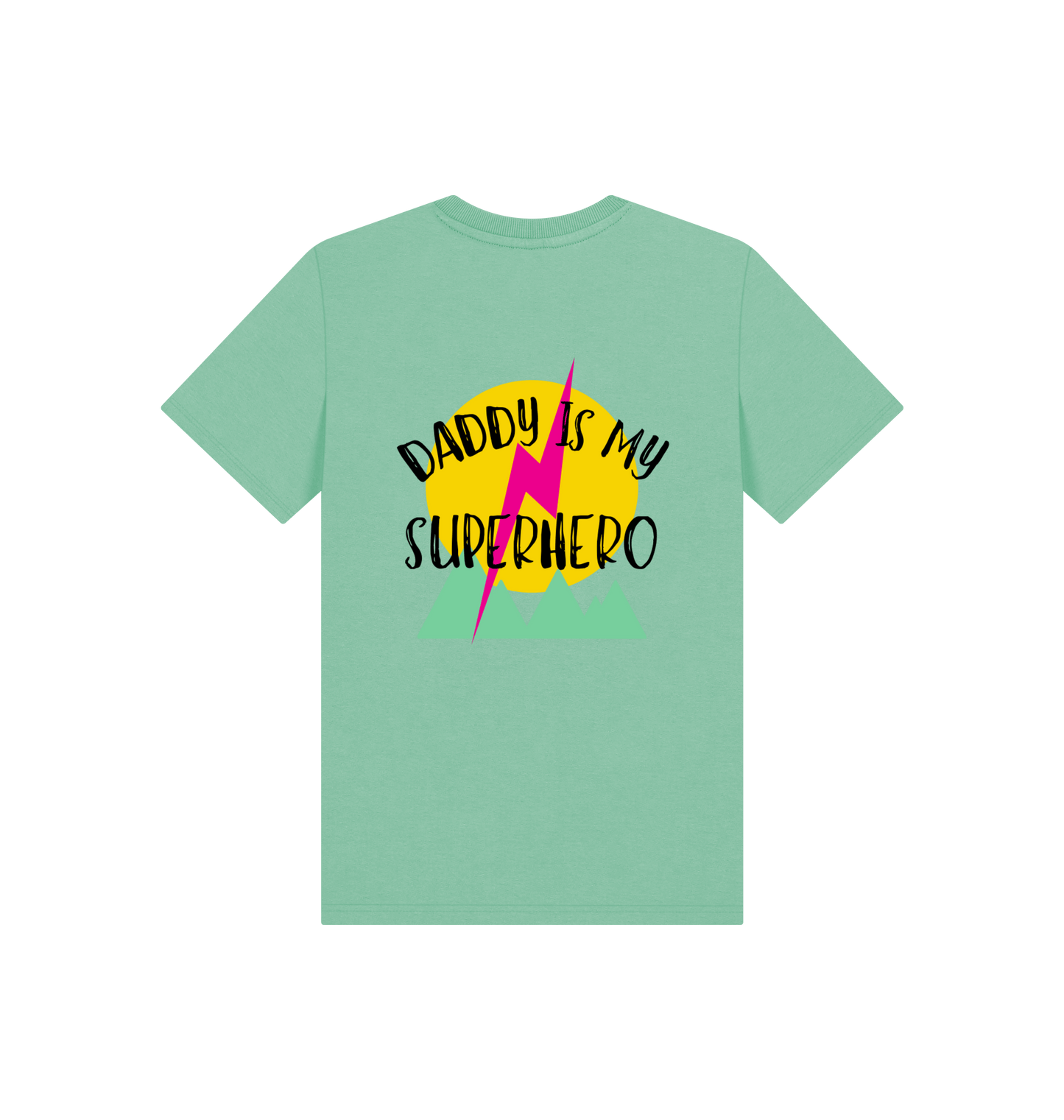 Peppermint Printed Kids T-Shirt Back
