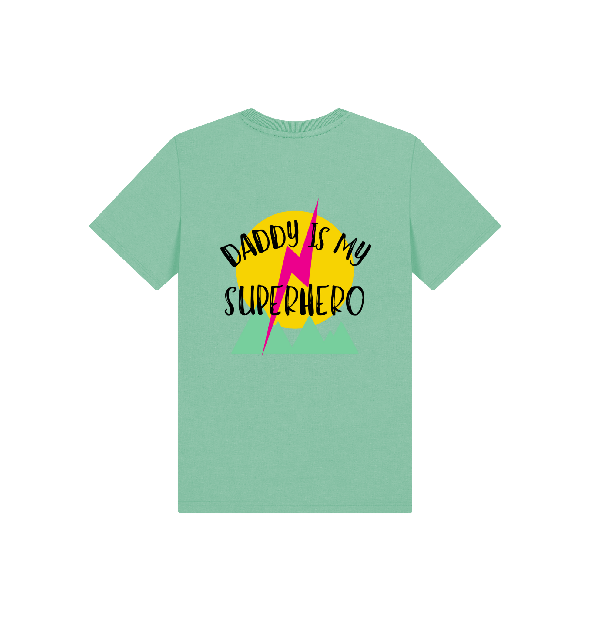 Peppermint Printed Kids T-Shirt Back