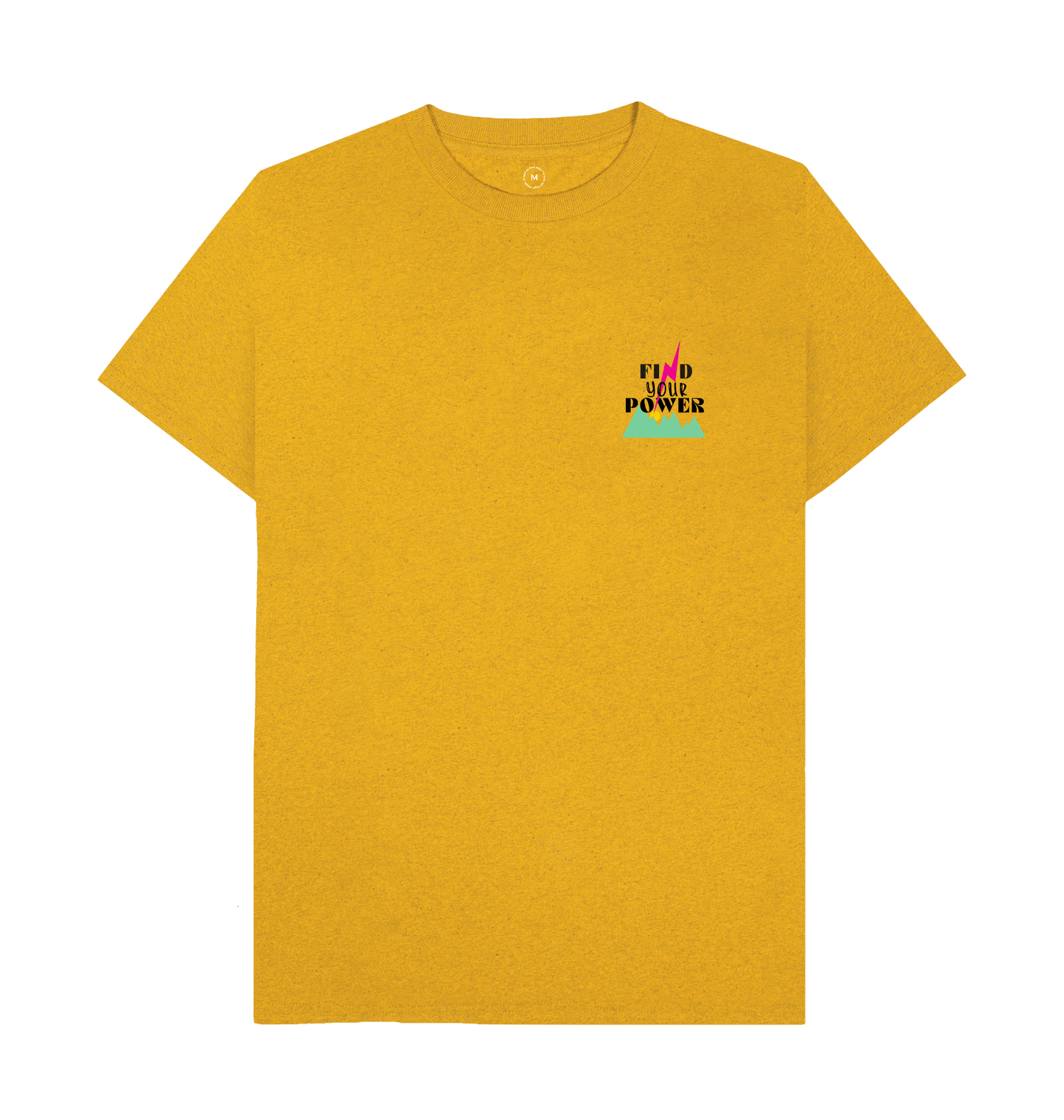 Sunflower Yellow Recycled Printed T-Shirt Front