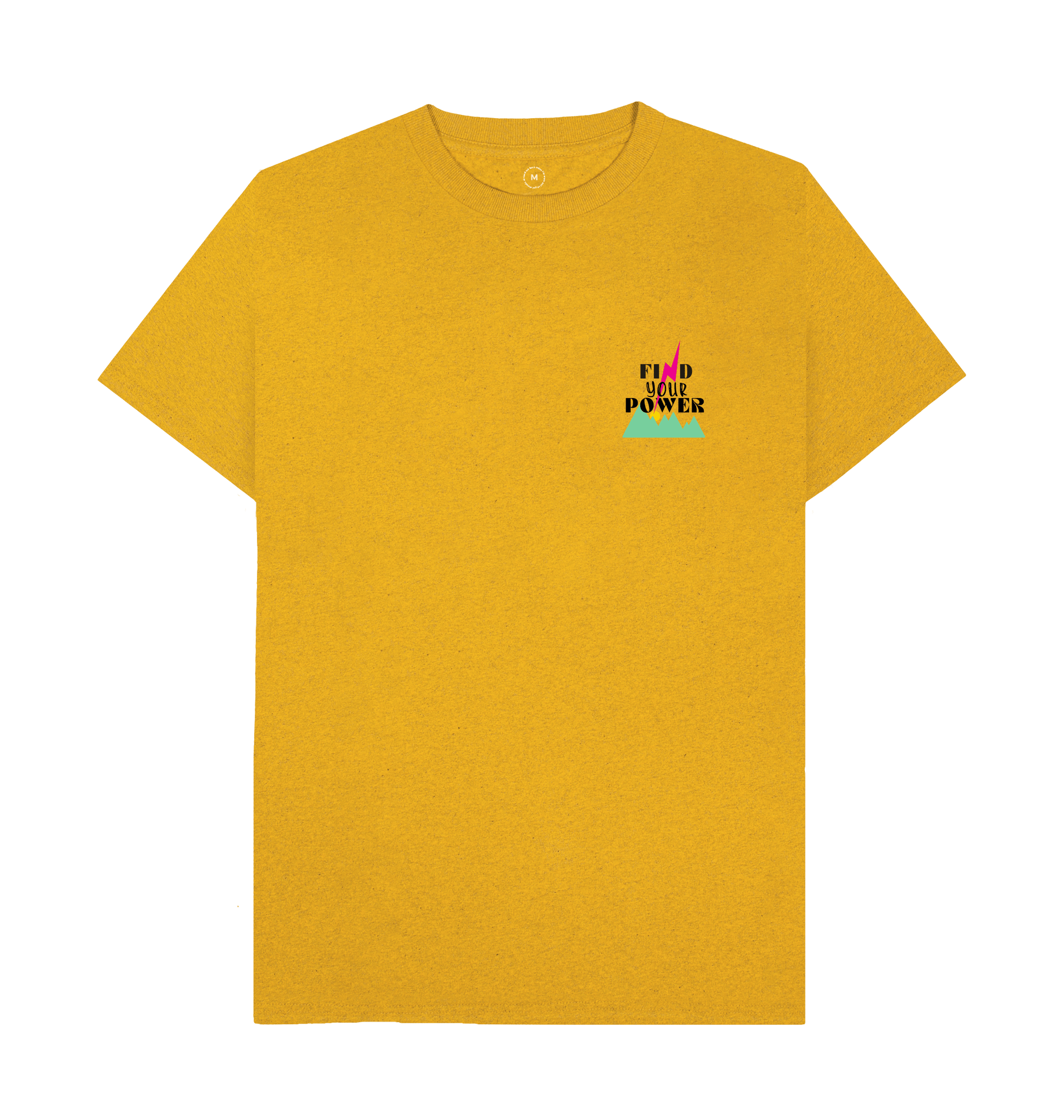 Sunflower Yellow Recycled Printed T-Shirt Front