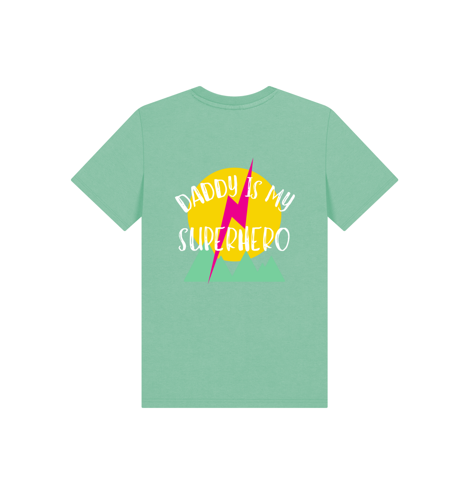 Peppermint Printed Kids T-Shirt Back