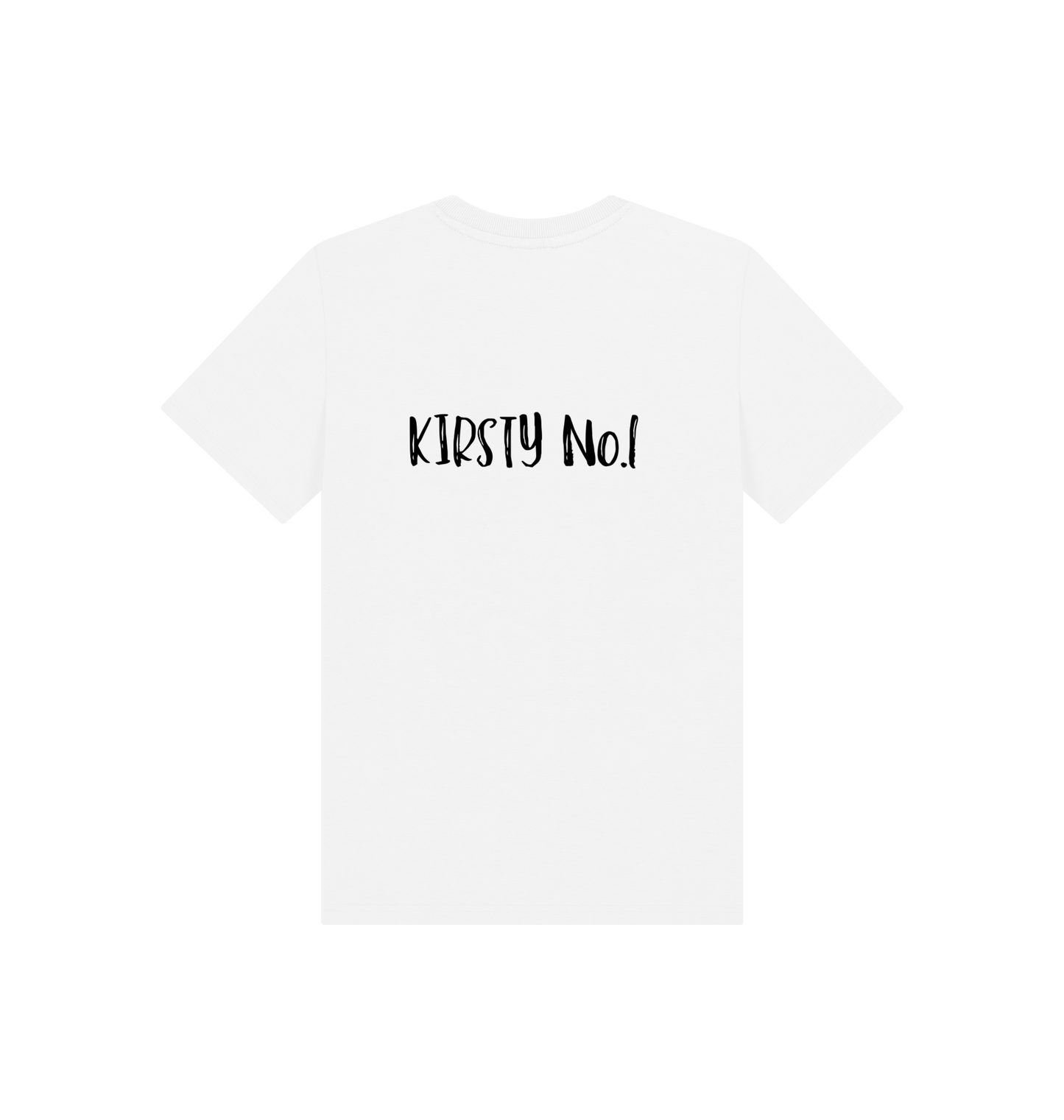 White Printed Kids T-Shirt Back