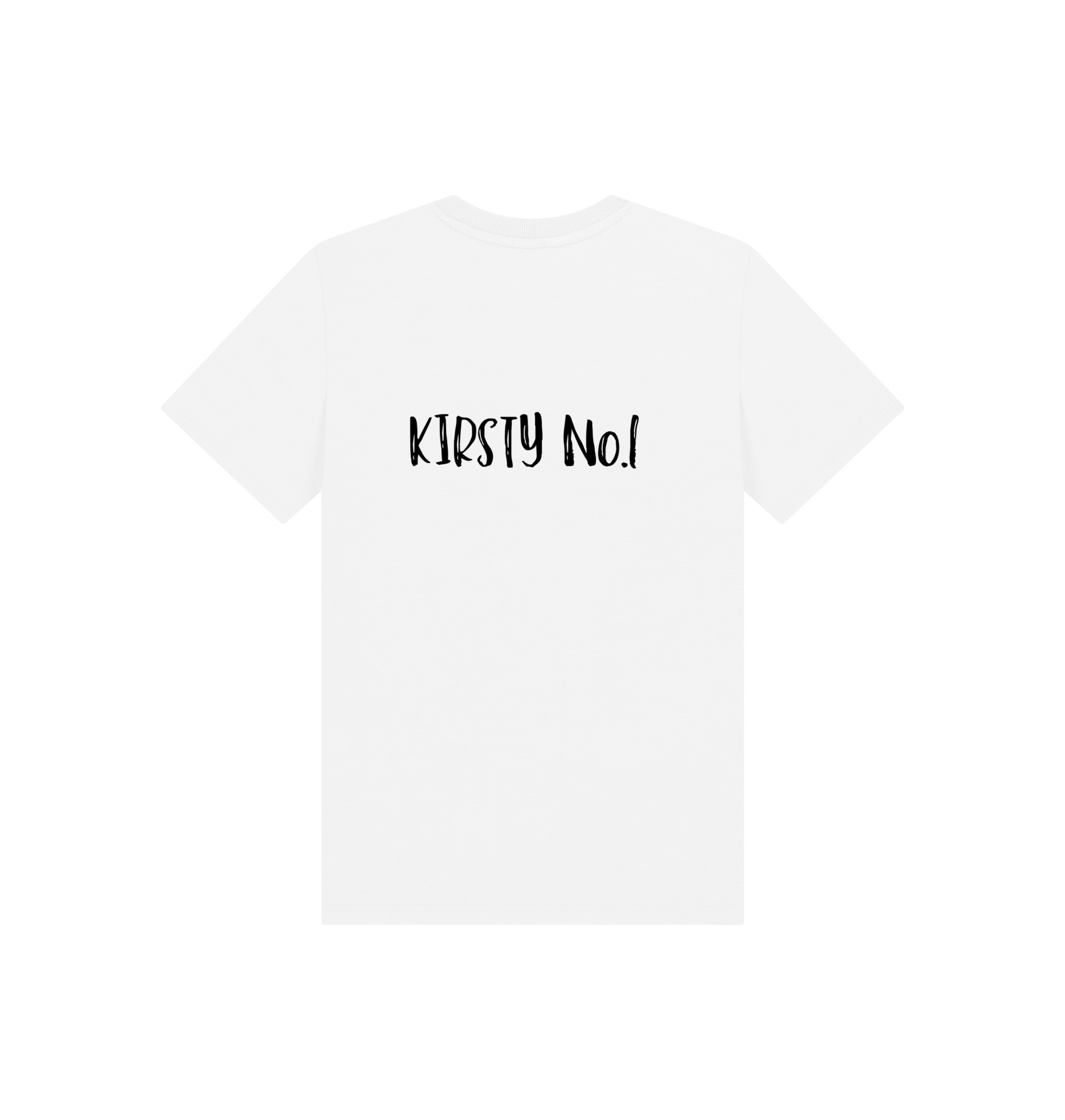 White Printed Kids T-Shirt Back