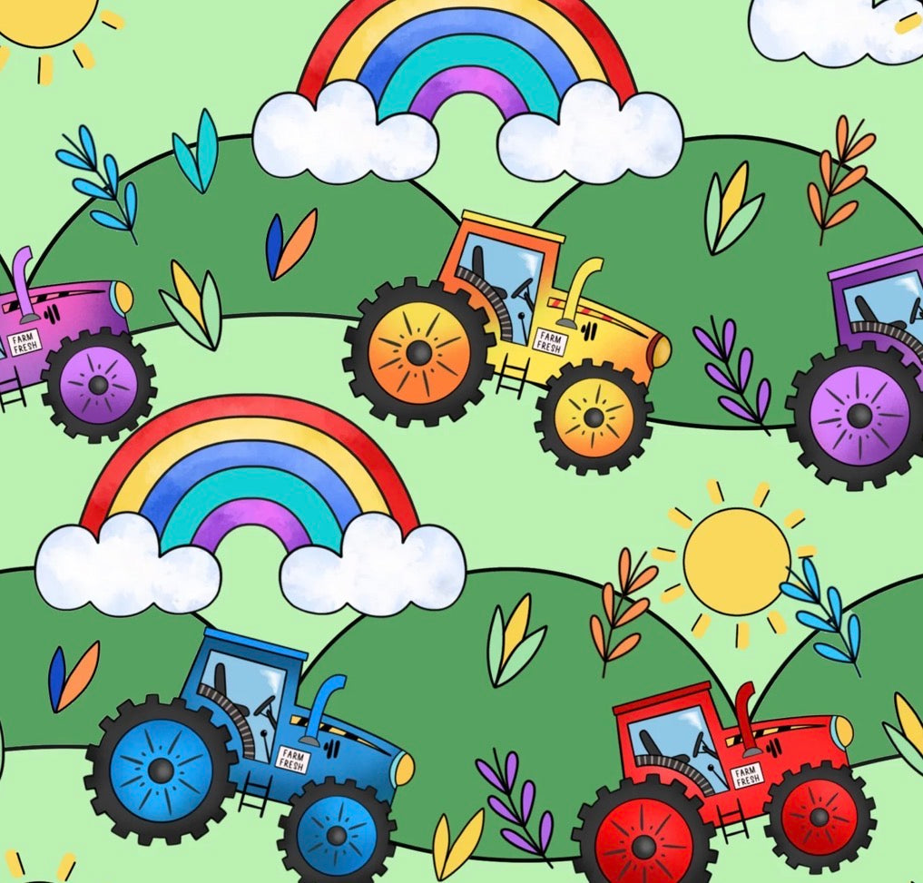 ‘Grow with me’ Leggings: Tractors