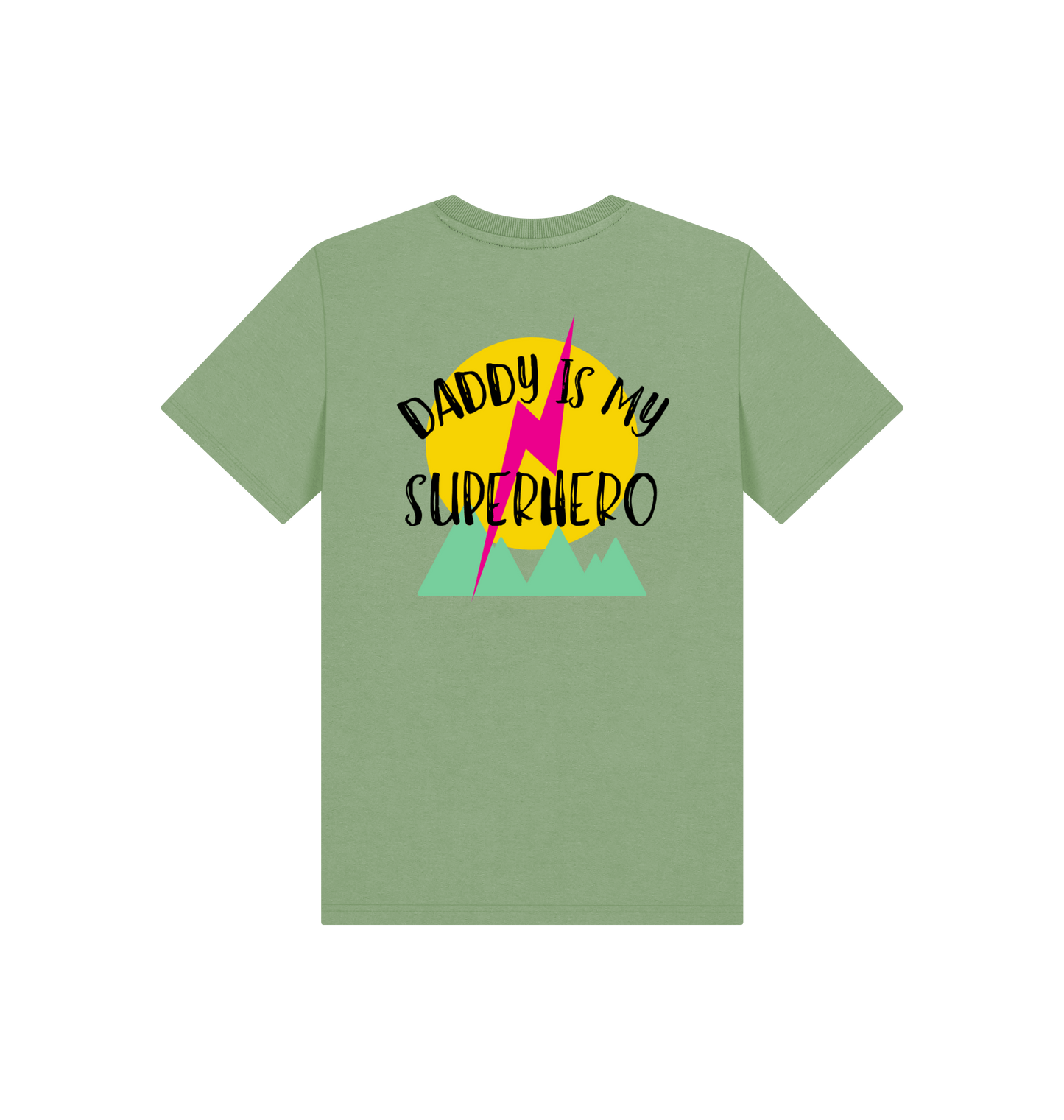 Sage Printed Kids T-Shirt Back