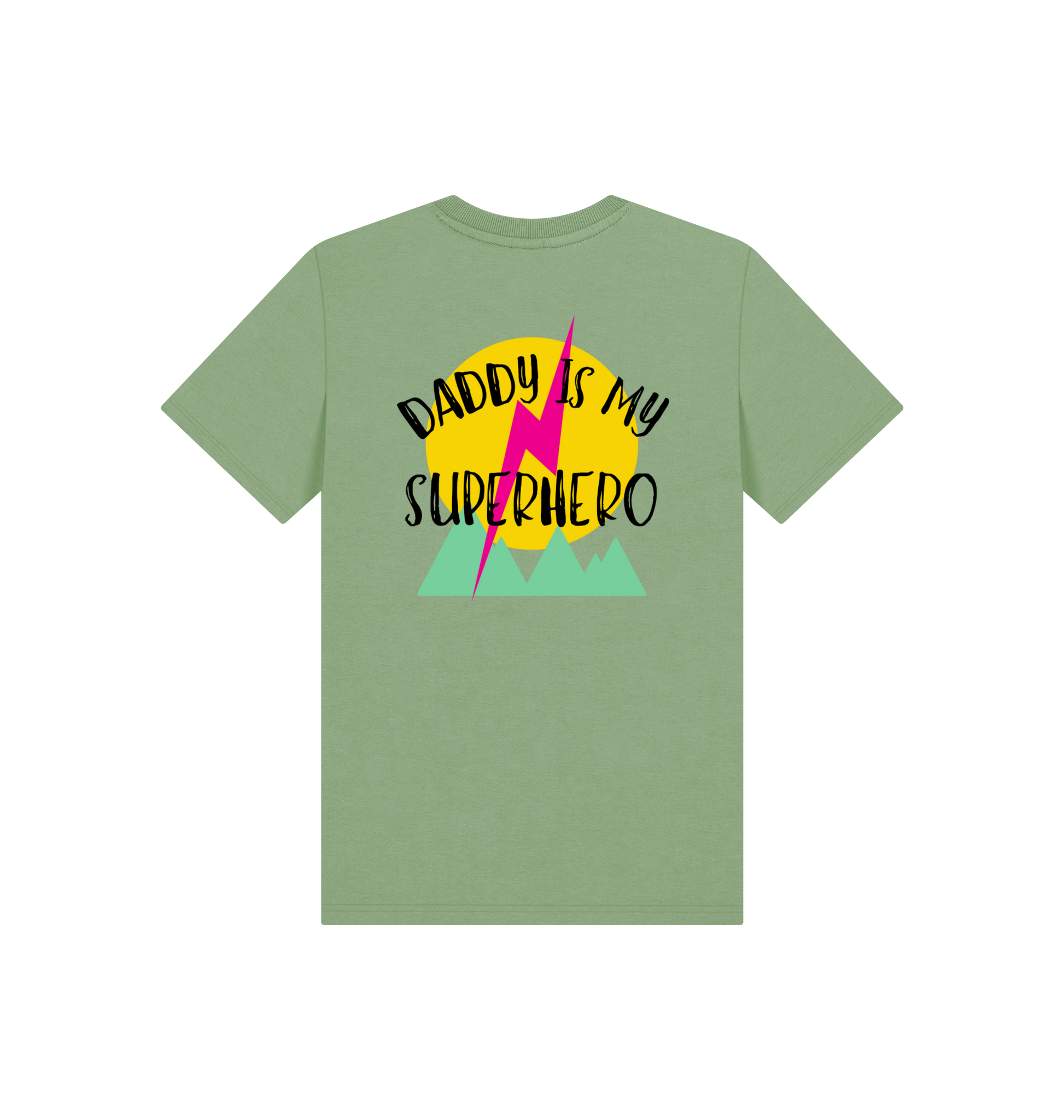 Sage Printed Kids T-Shirt Back