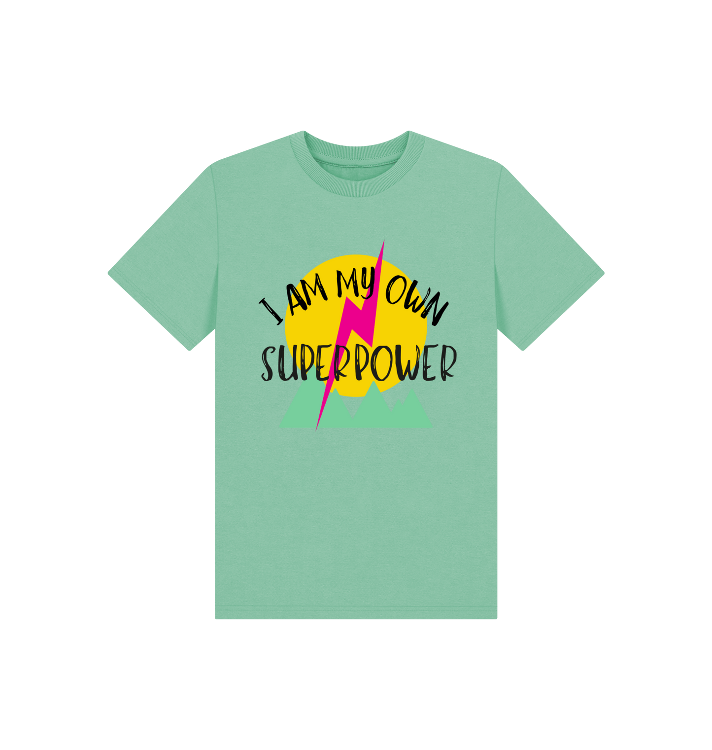 Peppermint Printed Kids T-Shirt Front