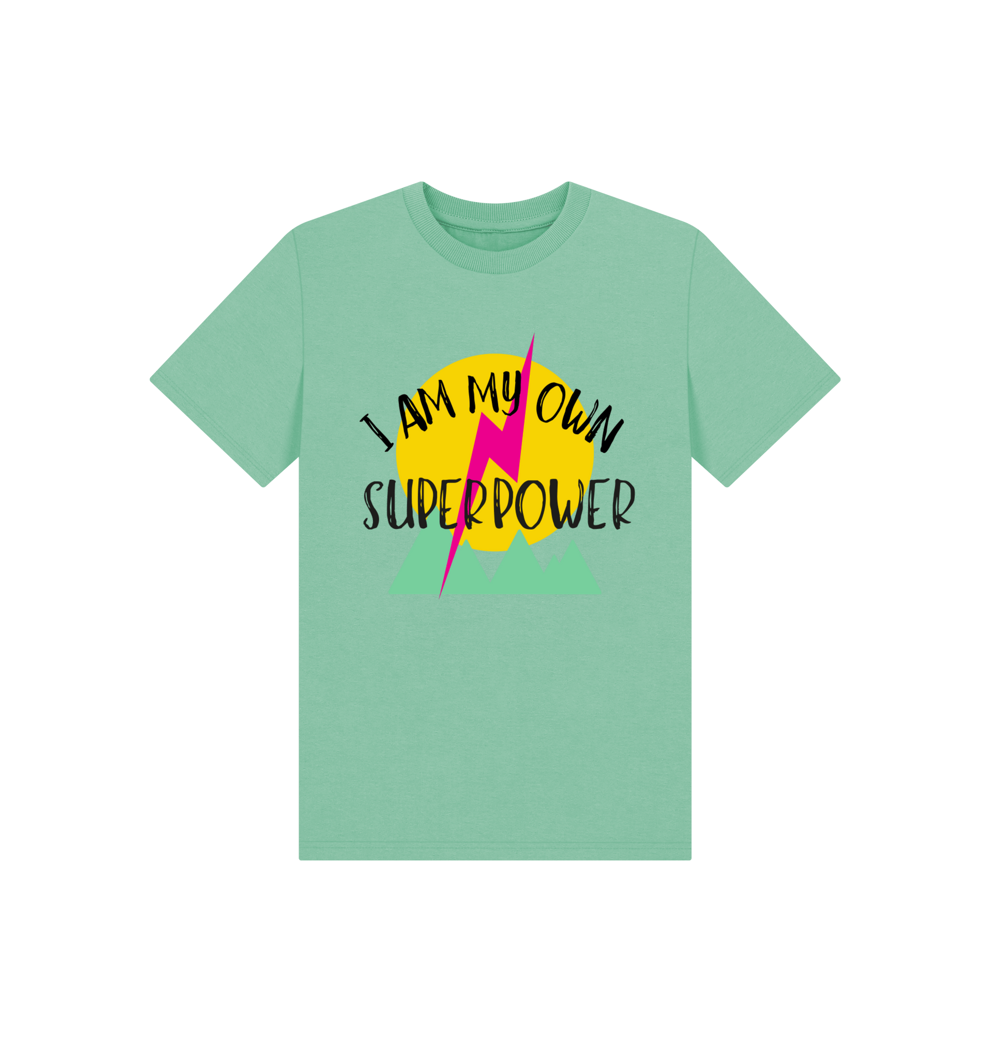 Peppermint Printed Kids T-Shirt Front