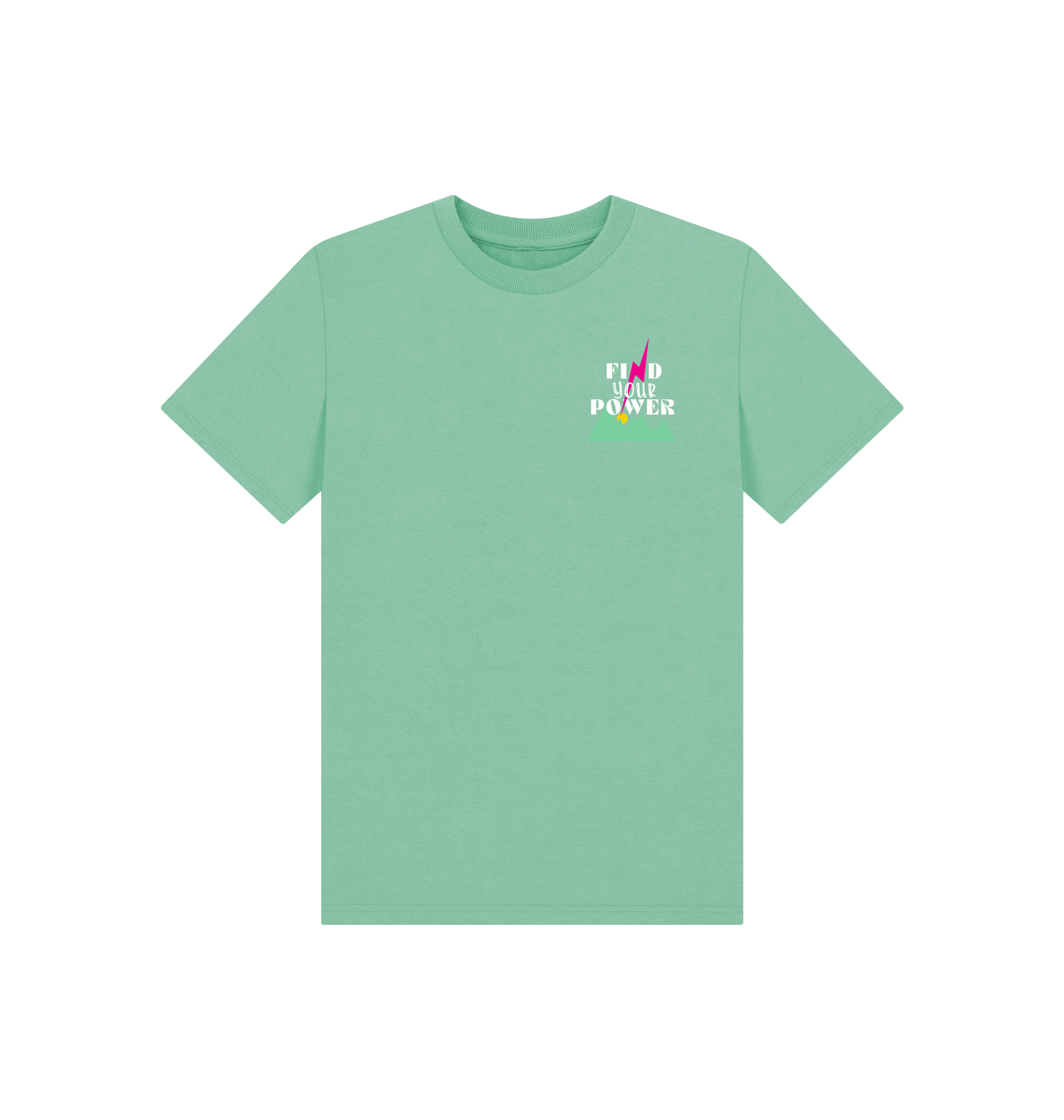 Peppermint Printed Kids T-Shirt Front