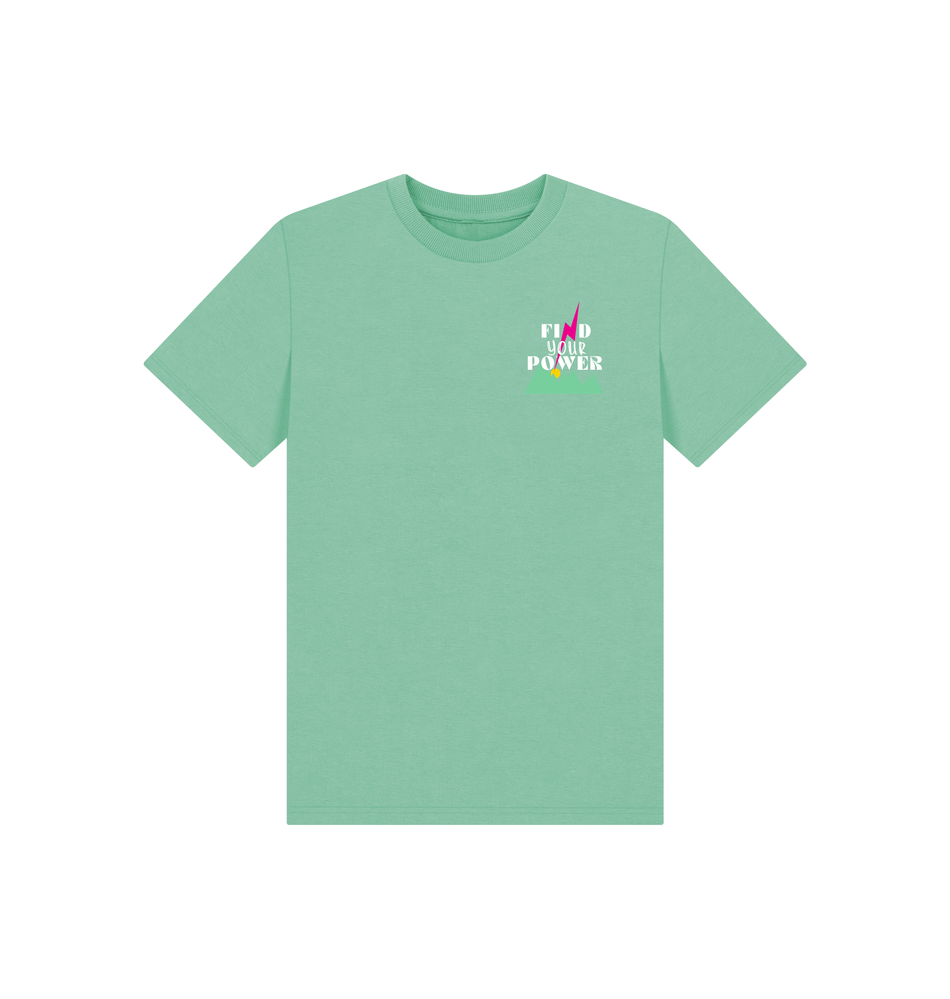 Peppermint Printed Kids T-Shirt Front