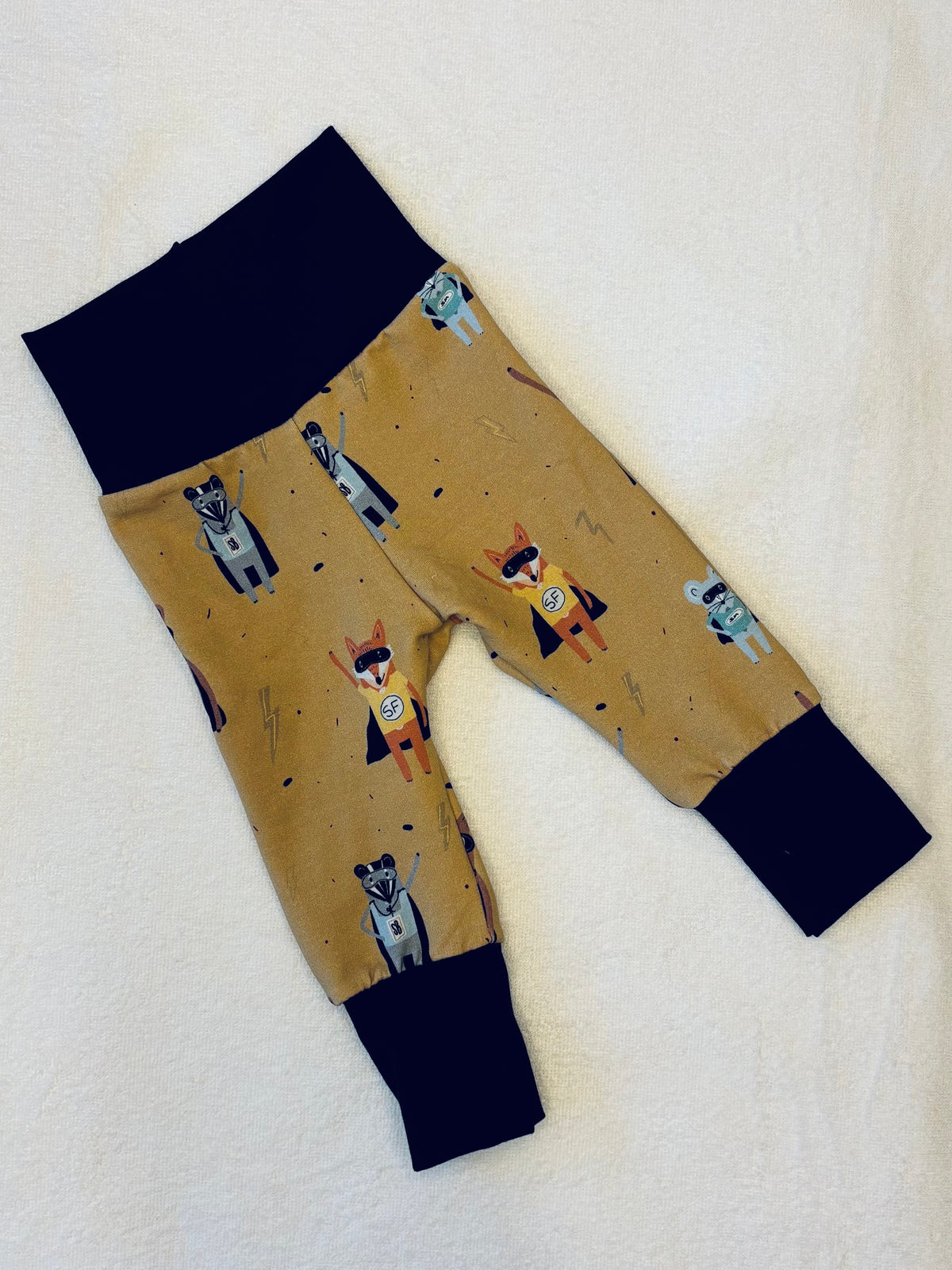 Grow with me Leggings: 0-3 months: Super Animals