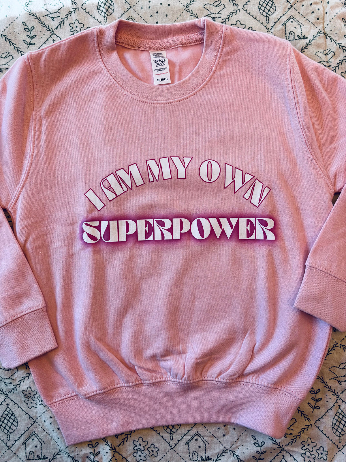 Affirmation sweatshirt: Age 5-6