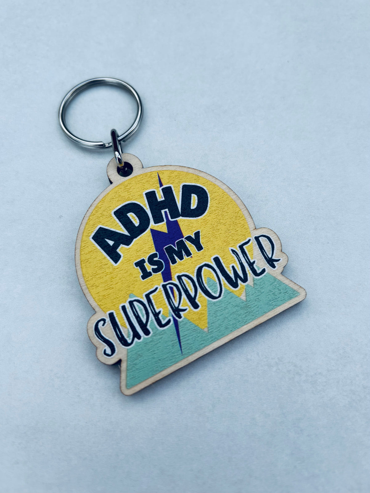 Affirmation keyring: ADHD is my Superpower