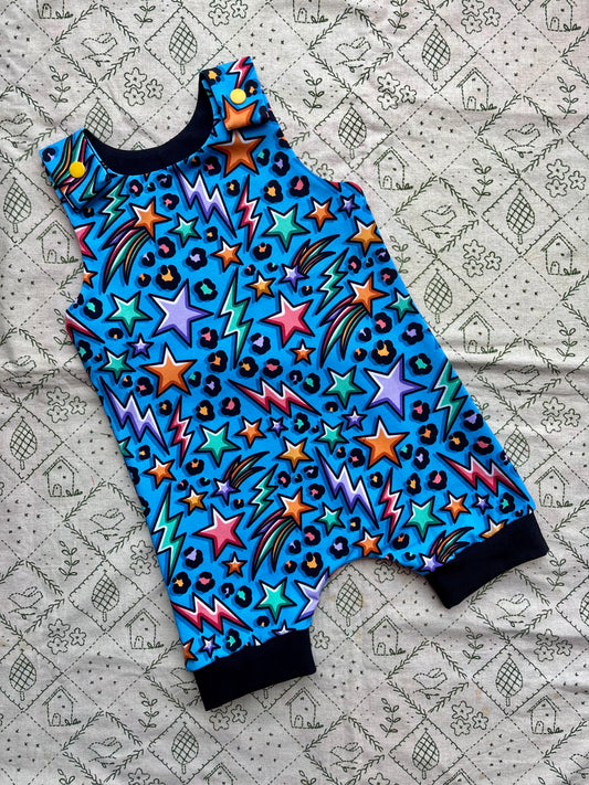 Dungarees: Blue bolts and stars