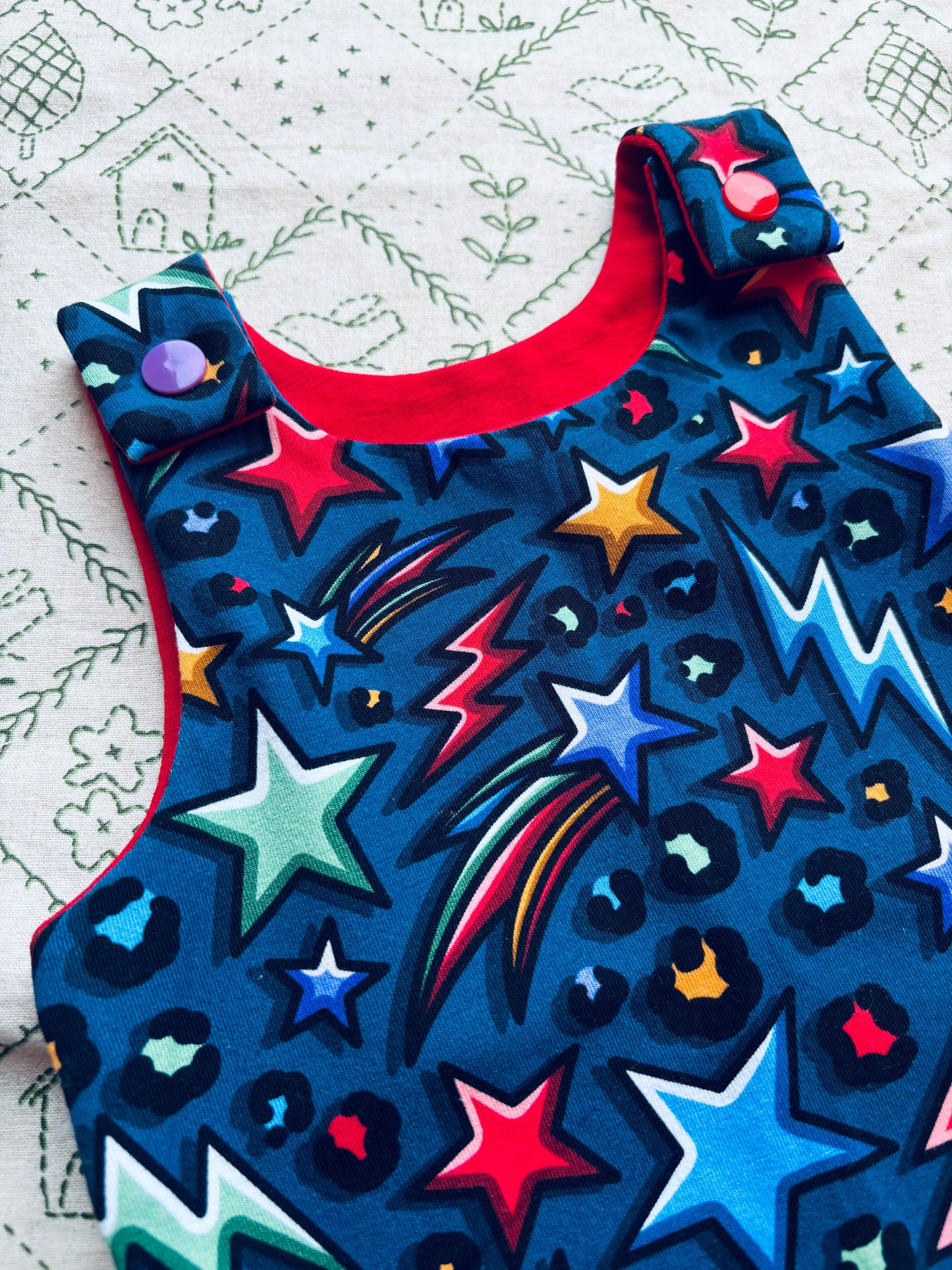 Dungarees: Lightning bolt: 0-3 months