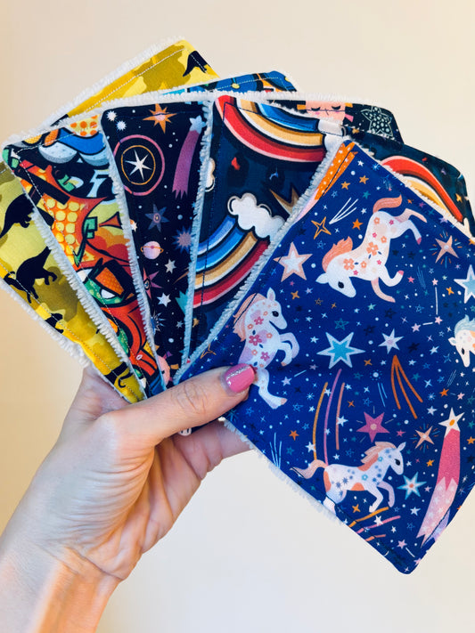 5.5” washable wipes - bright and bold