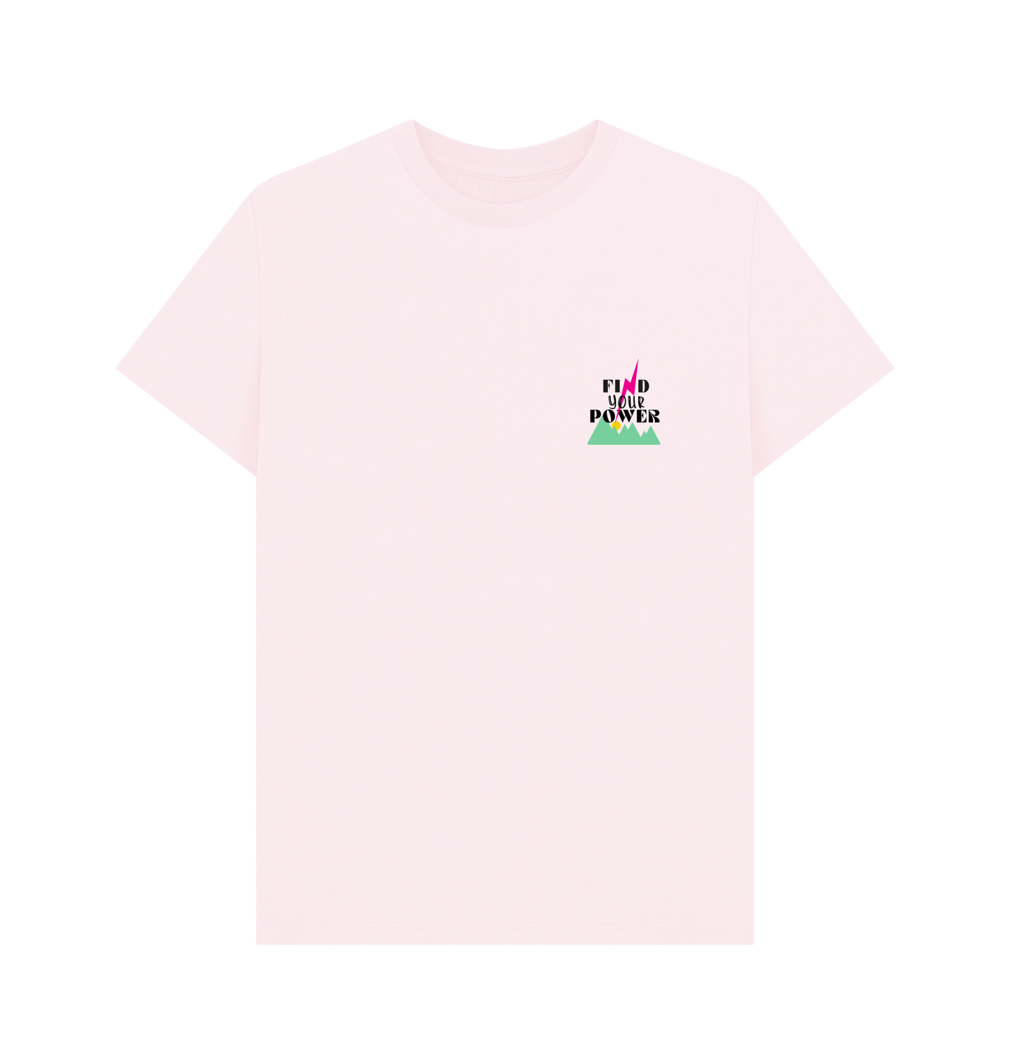 Pink Printed T-shirt Front