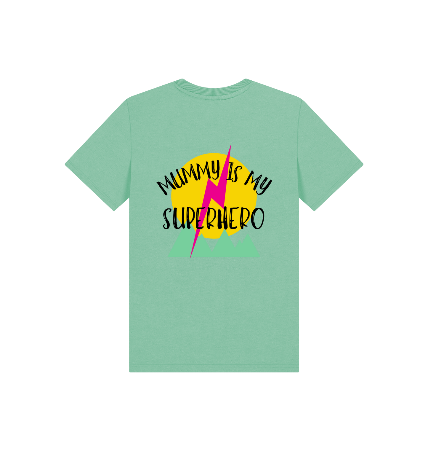 Peppermint Printed Kids T-Shirt Back
