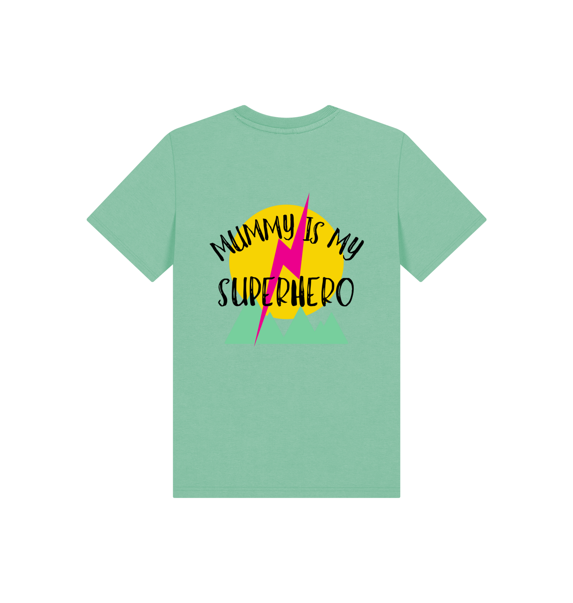 Peppermint Printed Kids T-Shirt Back