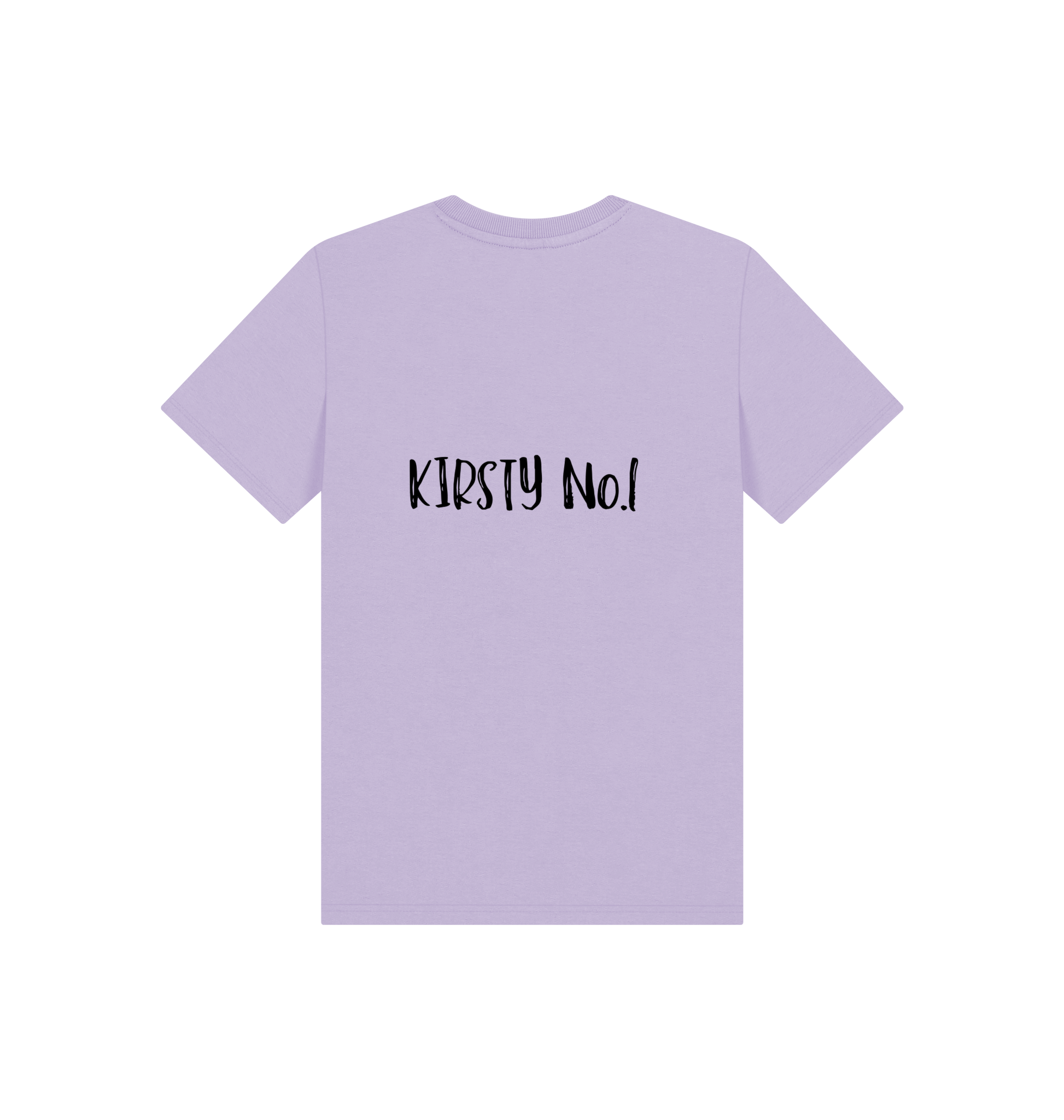 Soft Lilac Printed Kids T-Shirt Back