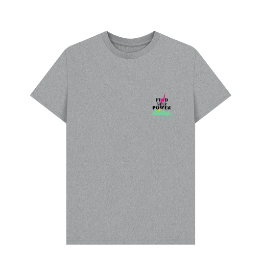 Athletic Grey Printed T-shirt Front