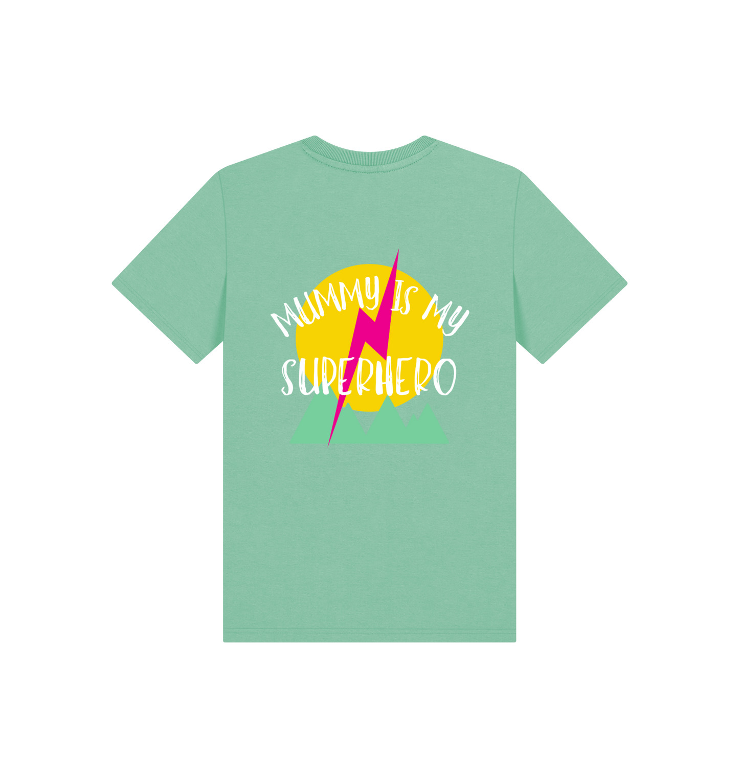 Peppermint Printed Kids T-Shirt Back