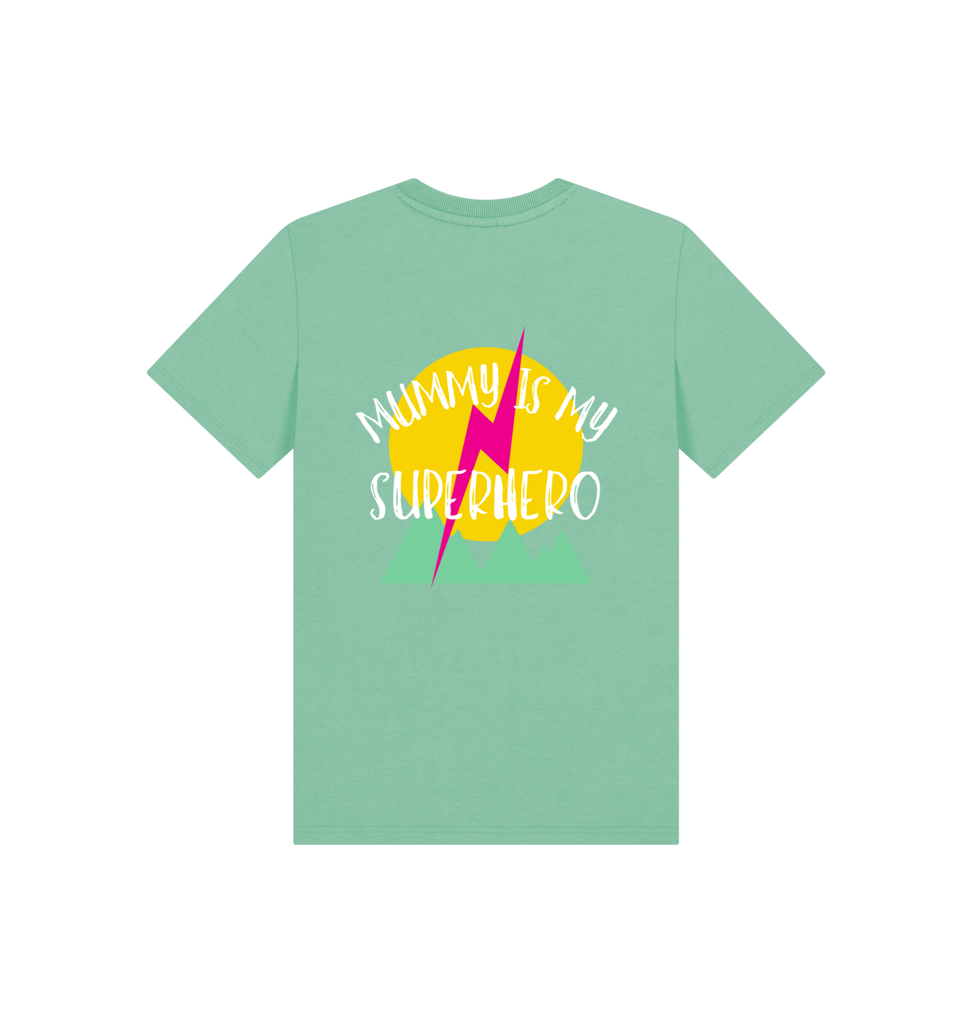 Peppermint Printed Kids T-Shirt Back