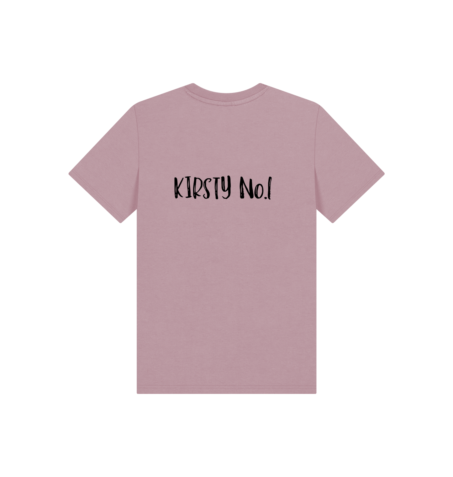 Mauve Printed Kids T-Shirt Back